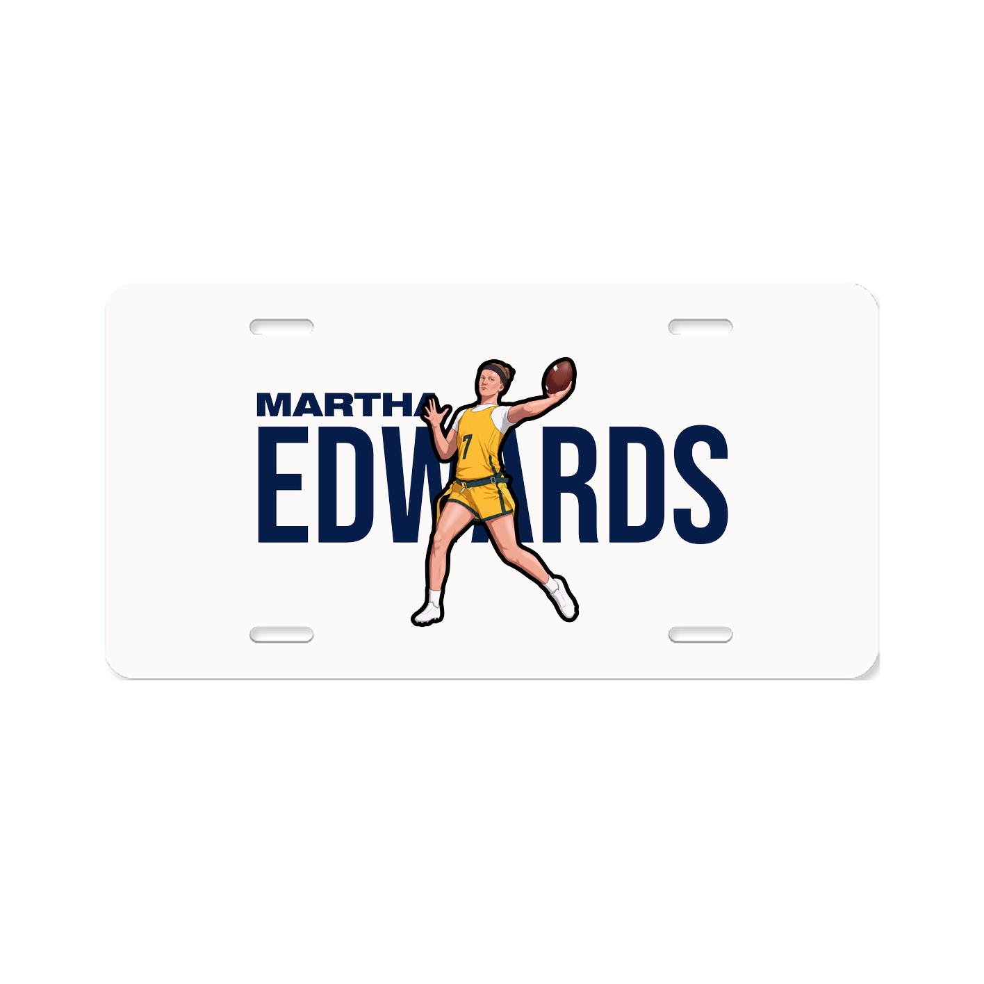 License Plate — Player Name in Classic