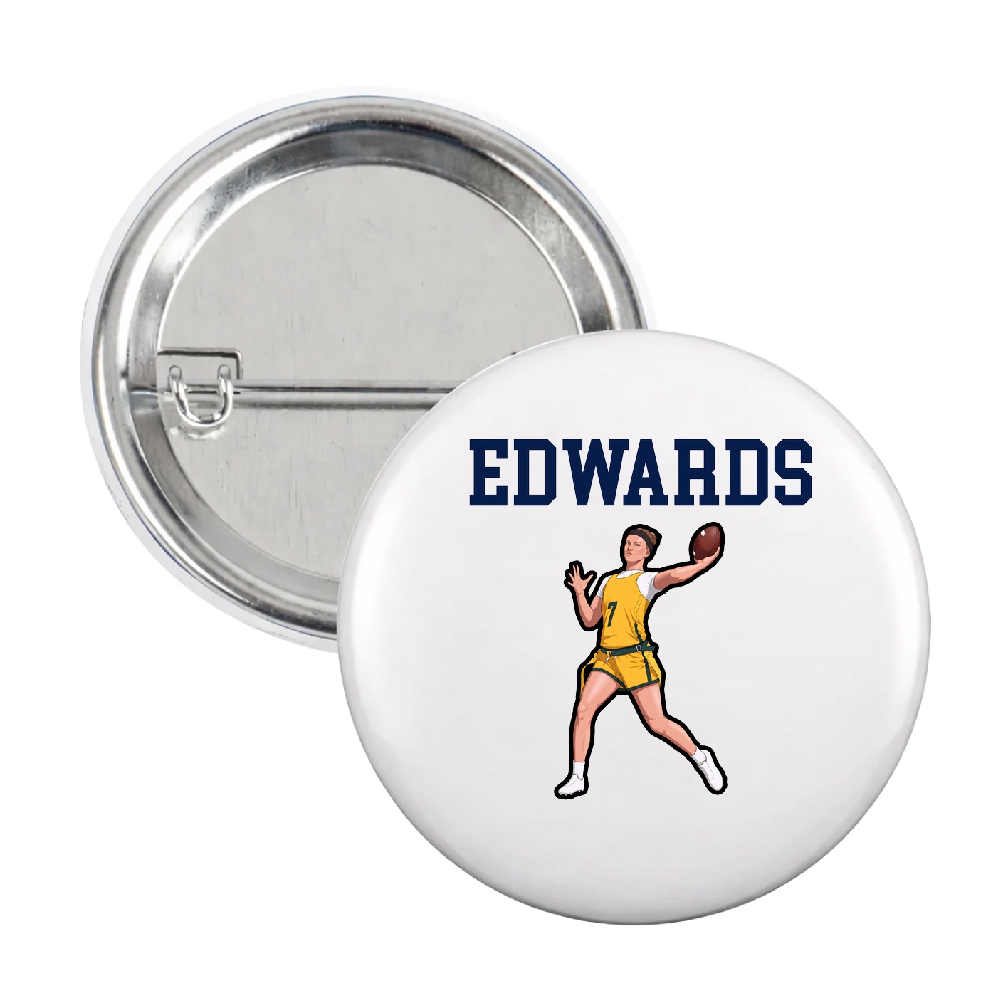 Game Day Button — Shirsey in White