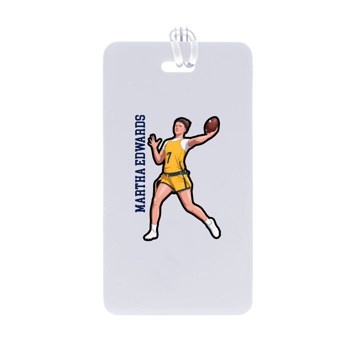 Bag Tag — Name Vertical in Classic