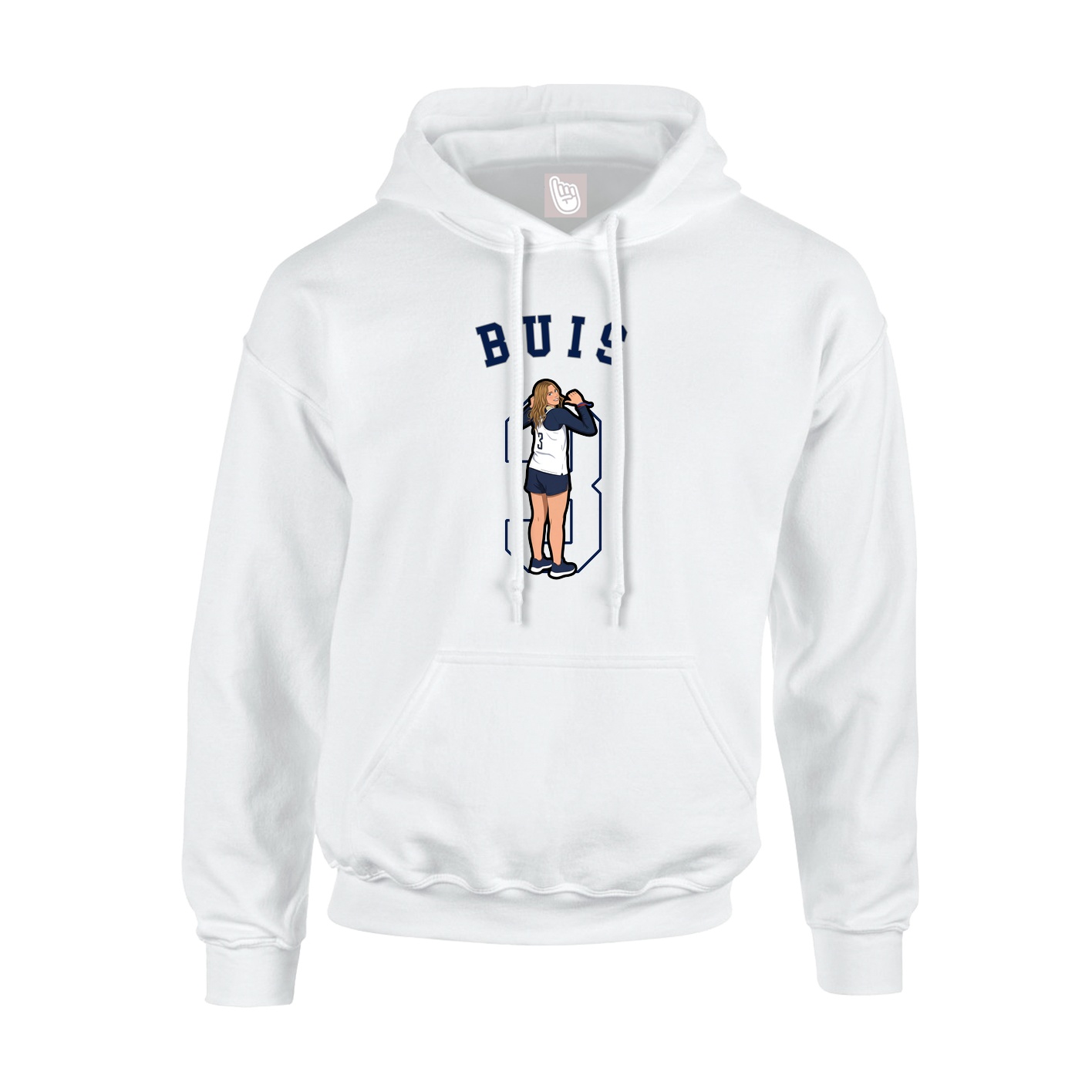 Hoodie — Classic in White
