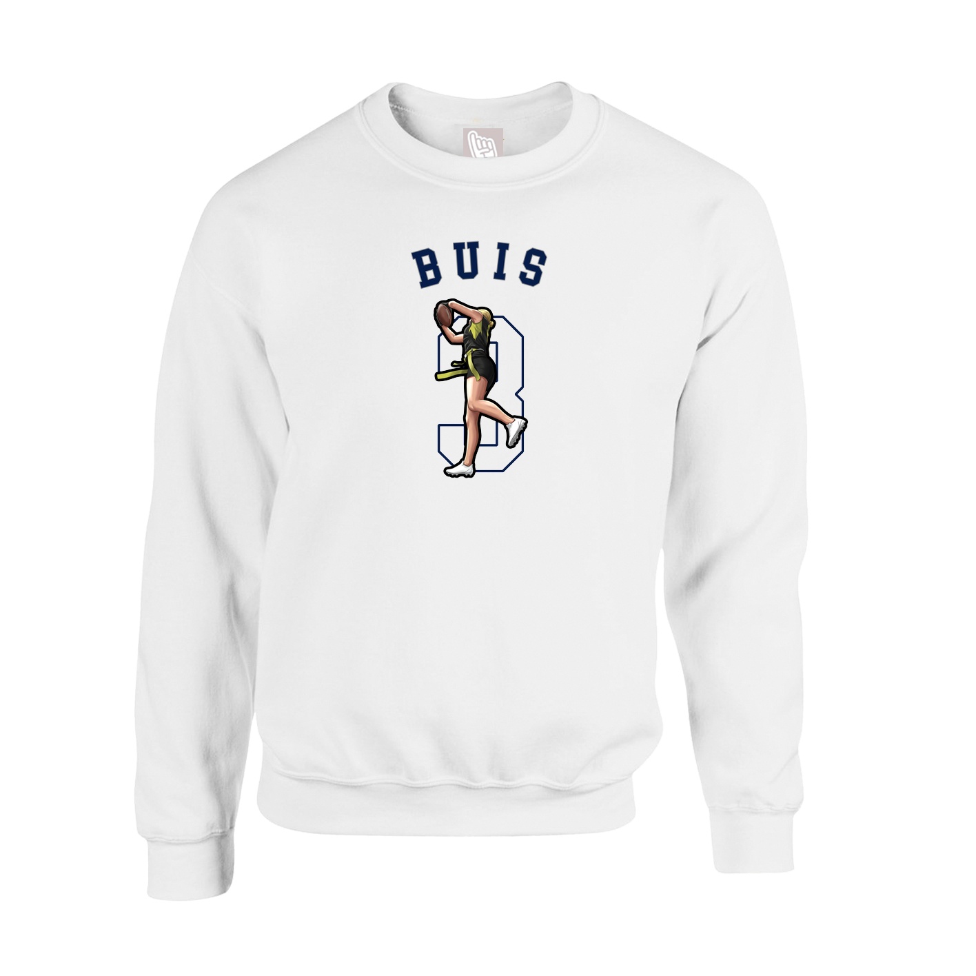 Fleece Crew — Classic in White