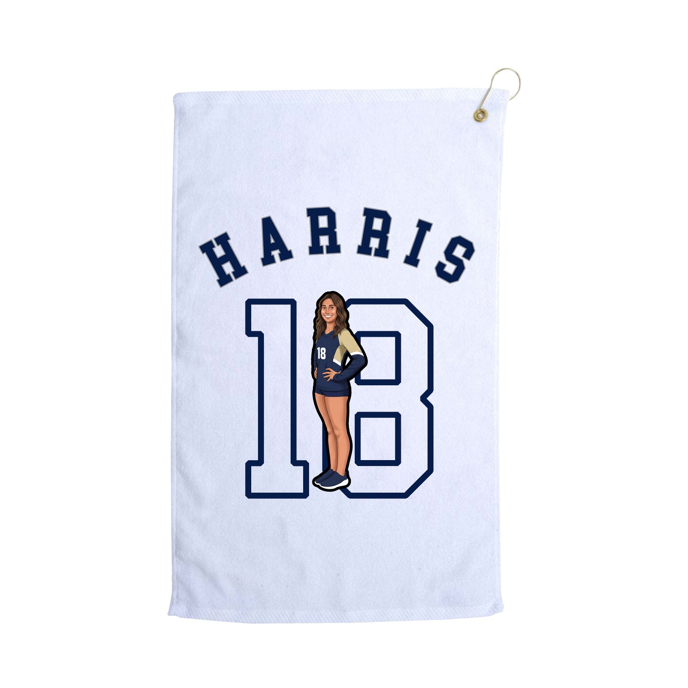 Golf Towel — Shirsey Arch in White