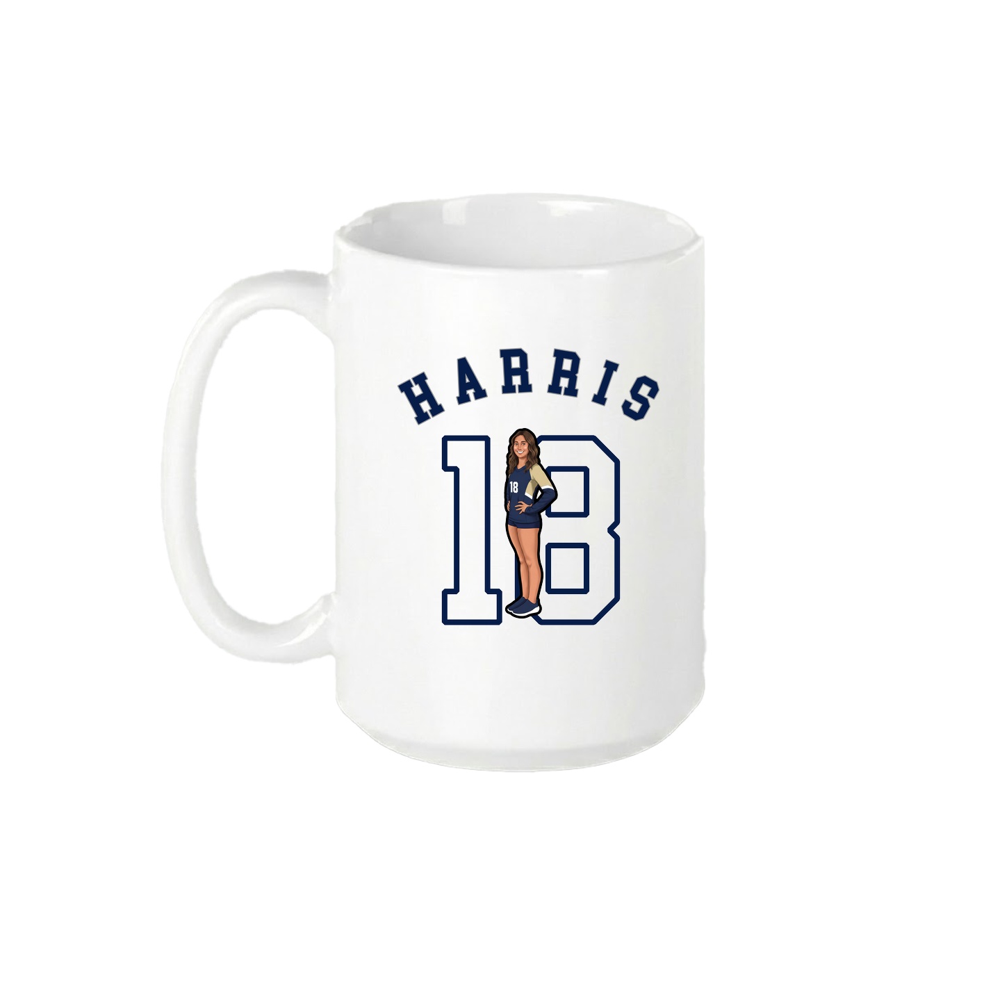 15oz Coffee Mug — Shirsey Arch in White