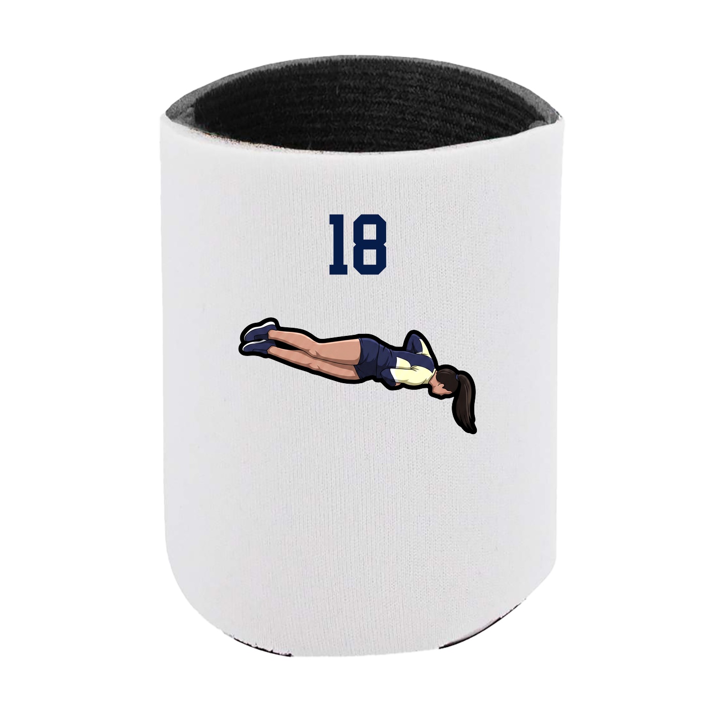 Can Holder — Number Top in White