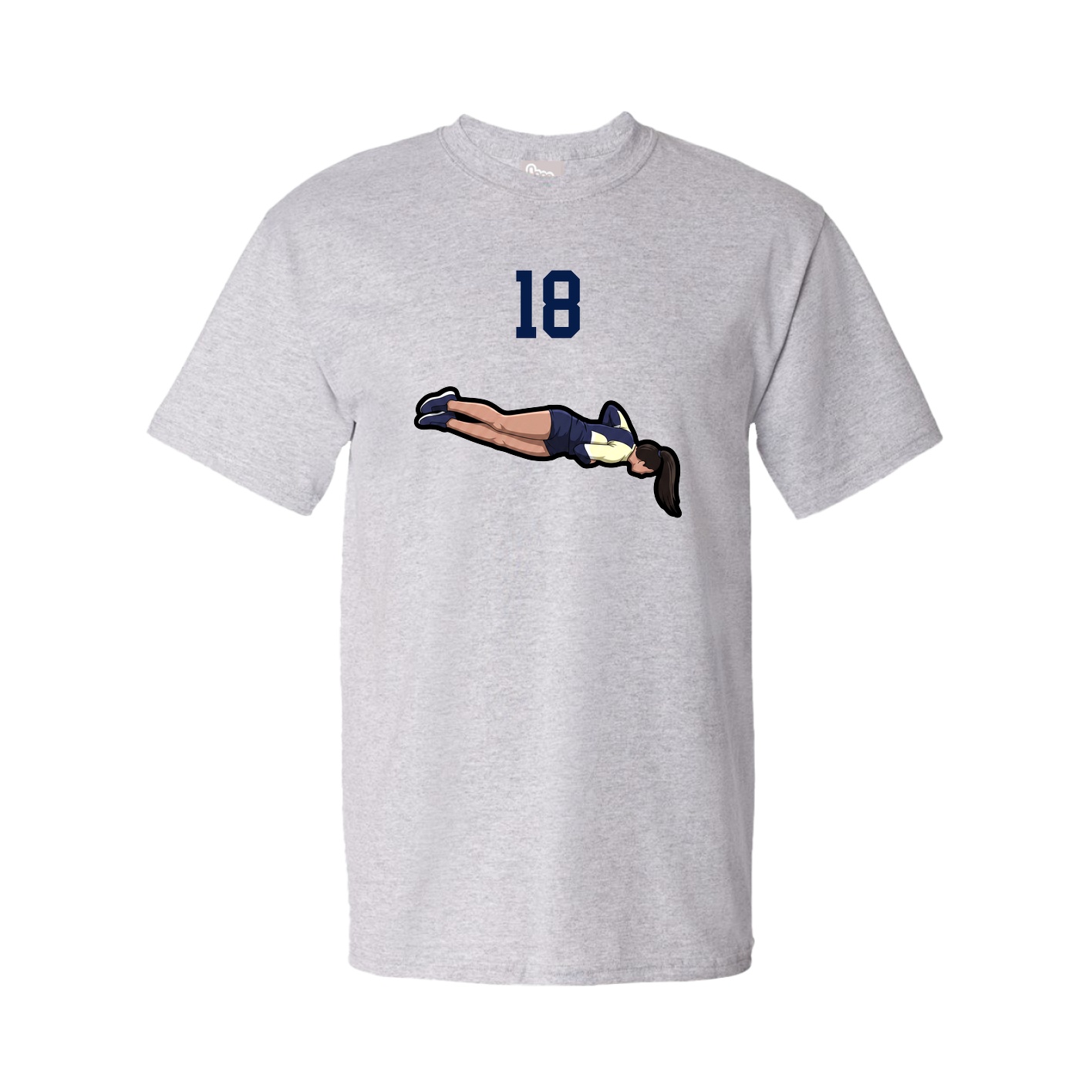 Tee — Number Top in Grey