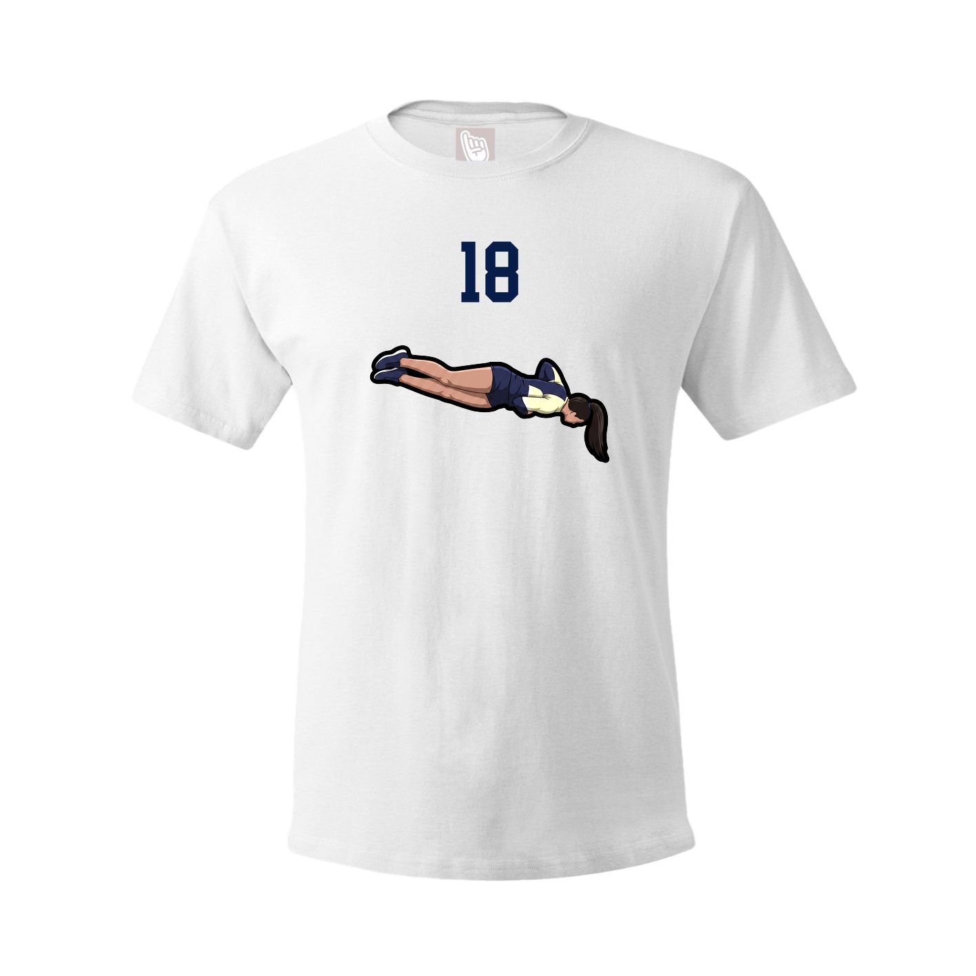 Tee — Number Top in White