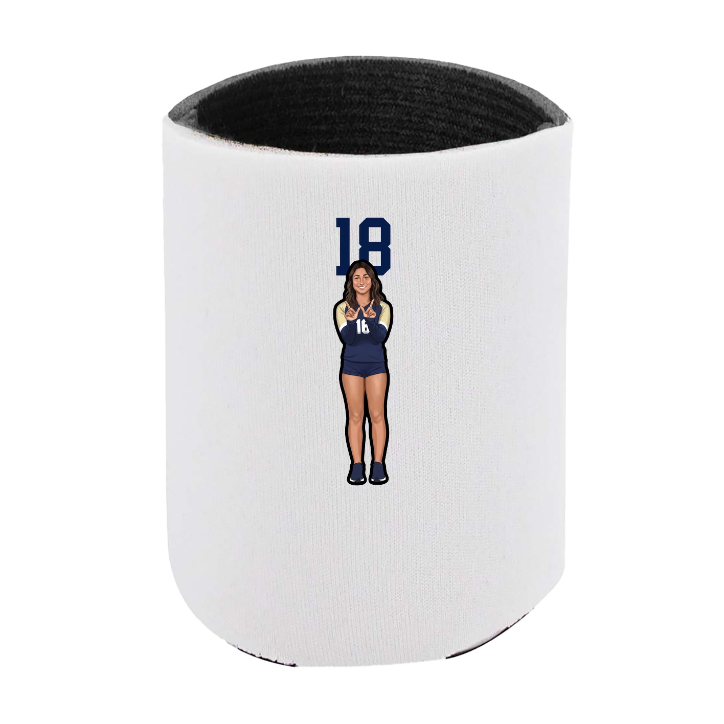 Can Holder — Number Top in White