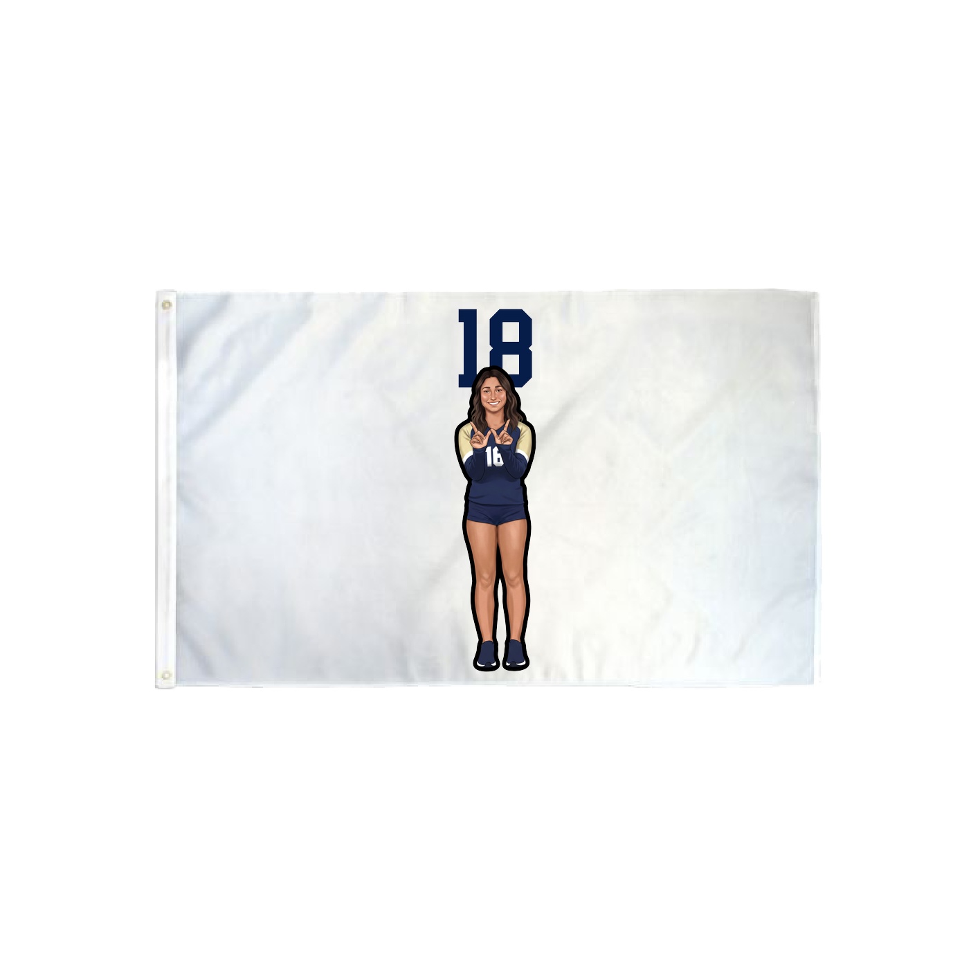 3x5 Flag — Number Top in Classic