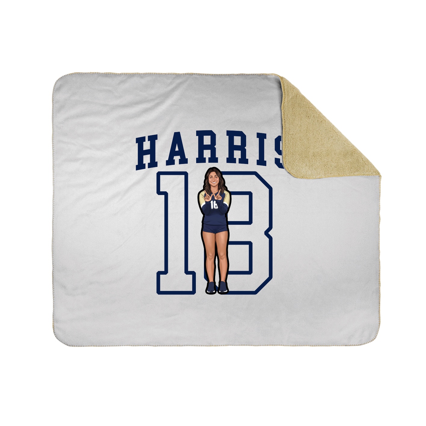 Throw Blanket — Shirsey in White