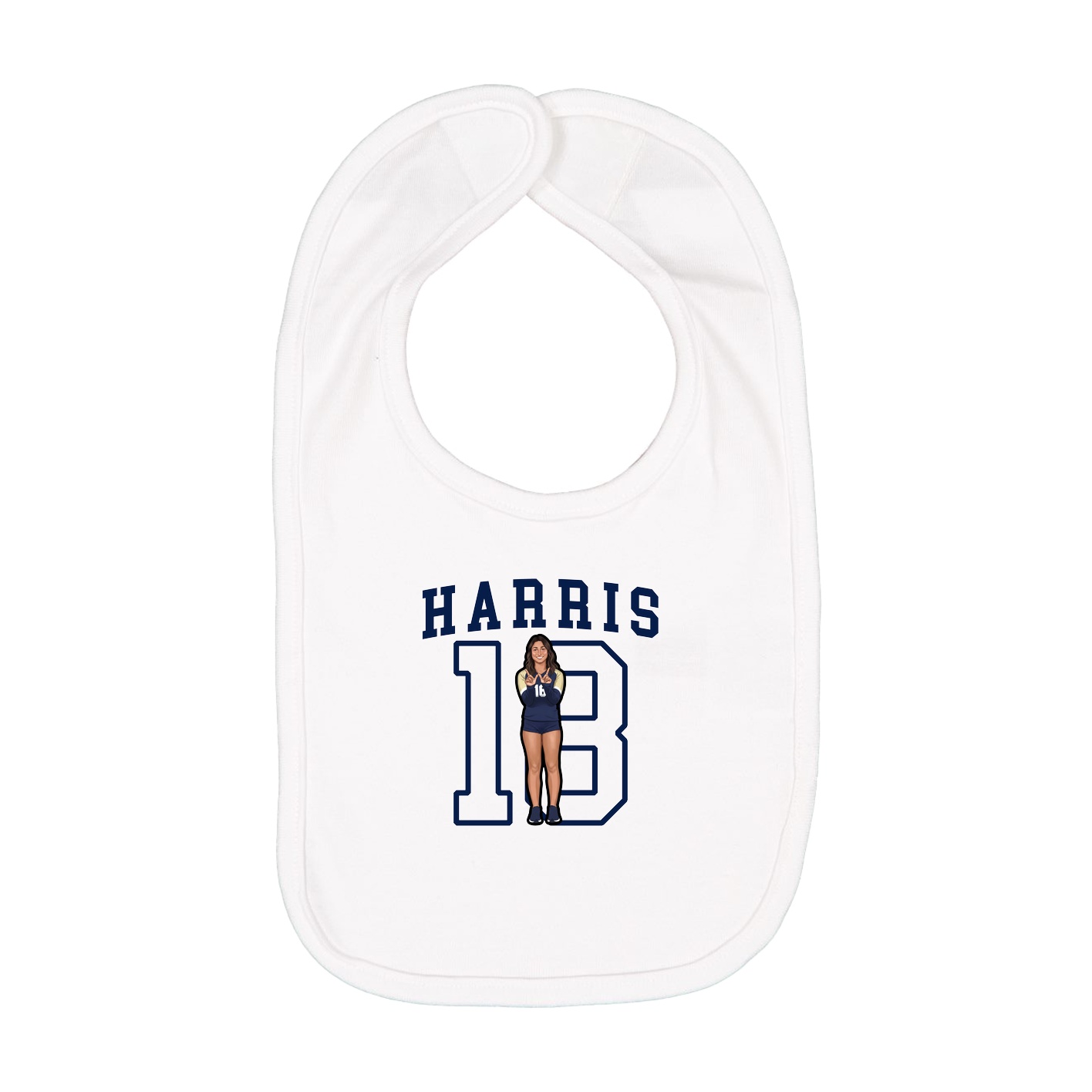 Infant Bib — Shirsey in White