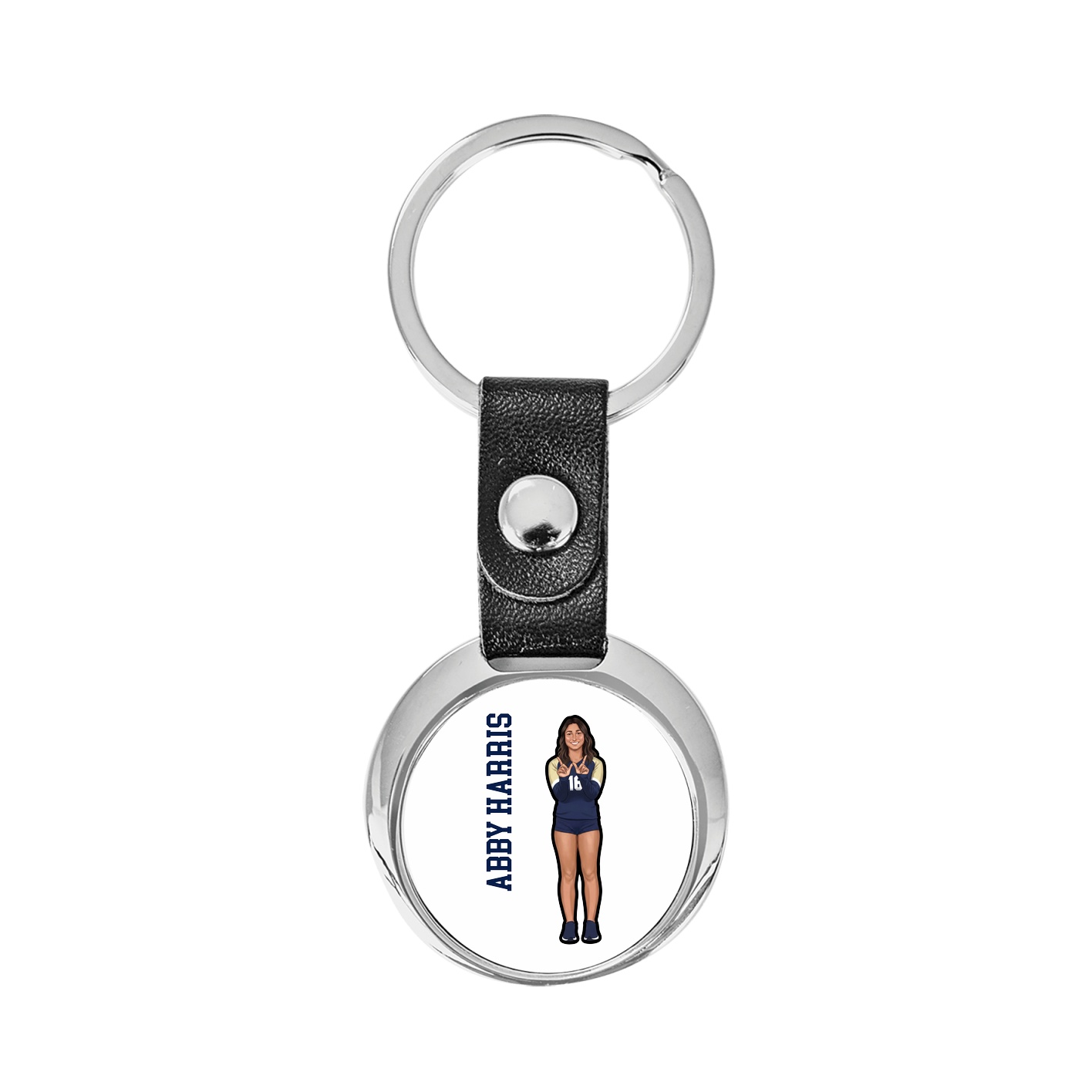 Key Chain — Name Vertical in Classic