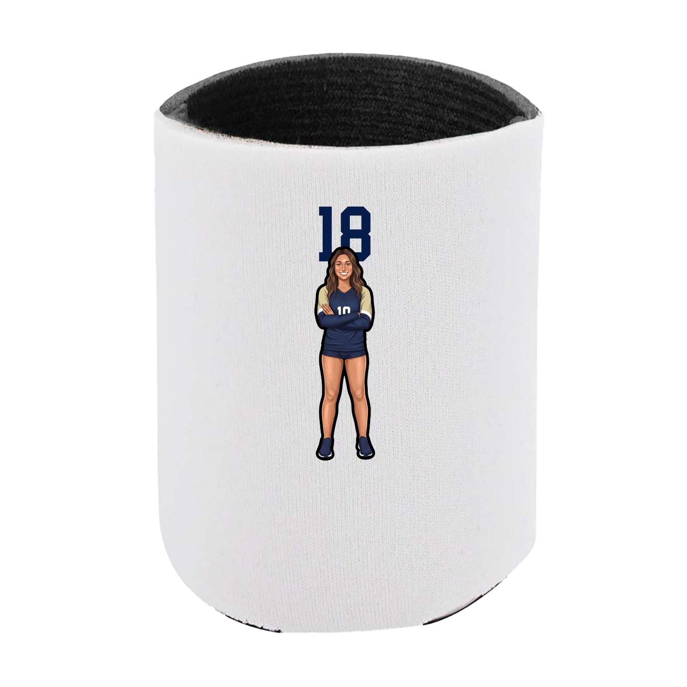 Can Holder — Number Top in White