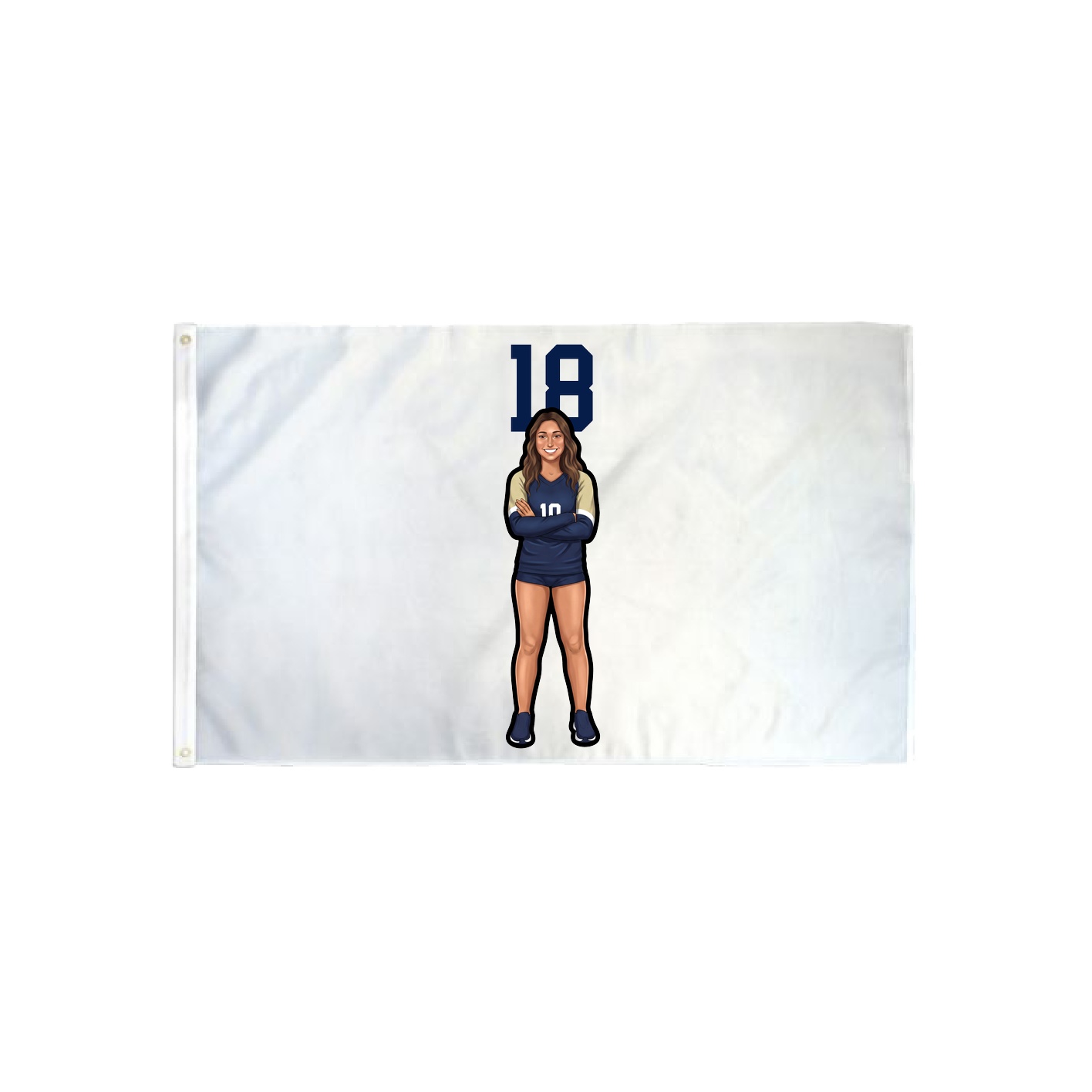 3x5 Flag — Number Top in Classic