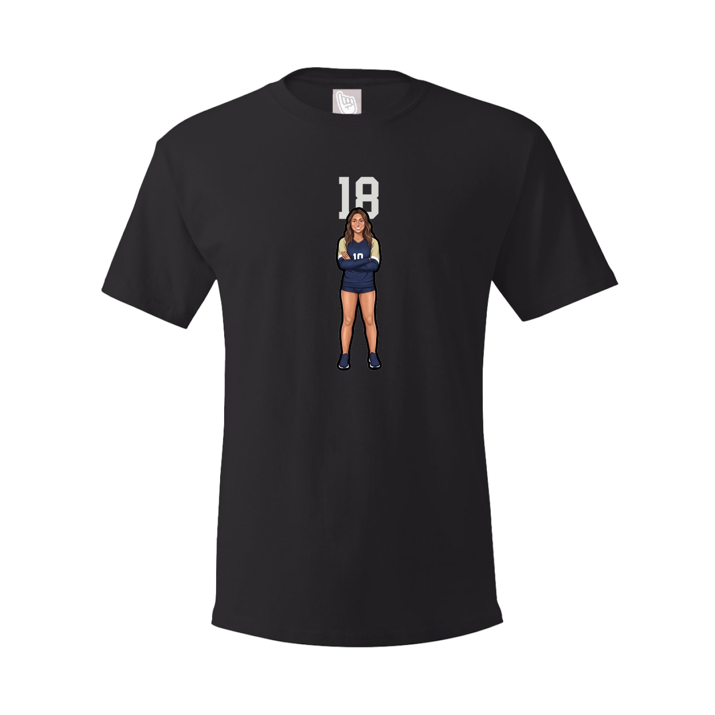 Tee — Number Top in Black