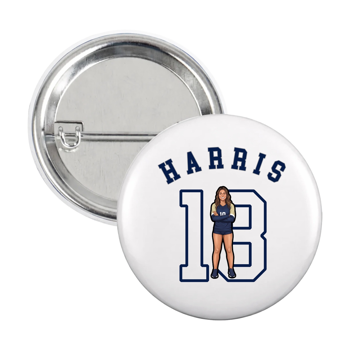 Game Day Button — Shirsey Arch in White