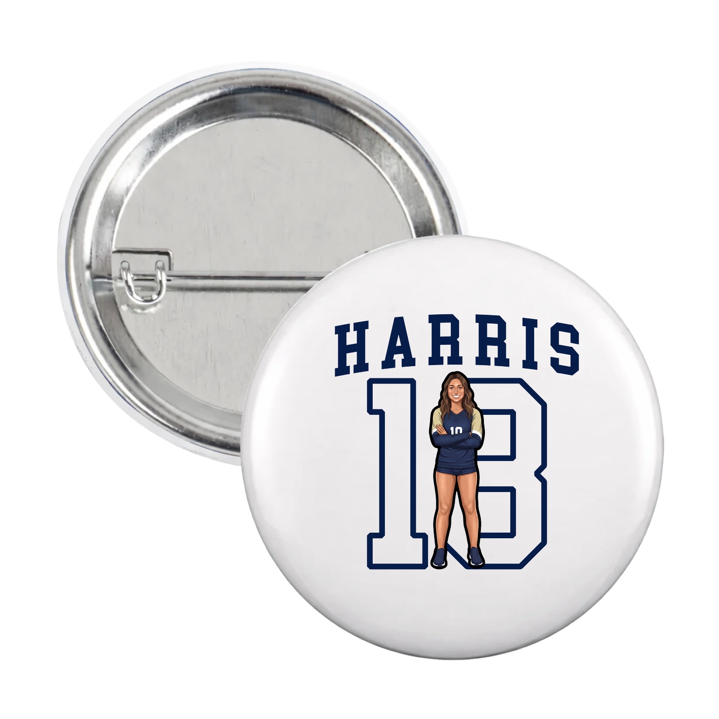 Game Day Button — Shirsey in White
