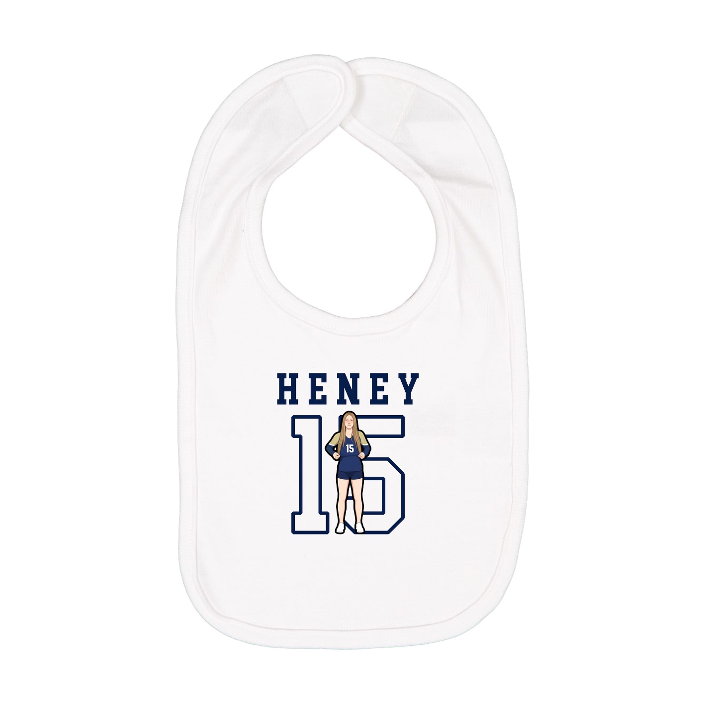 Infant Bib — Shirsey in White