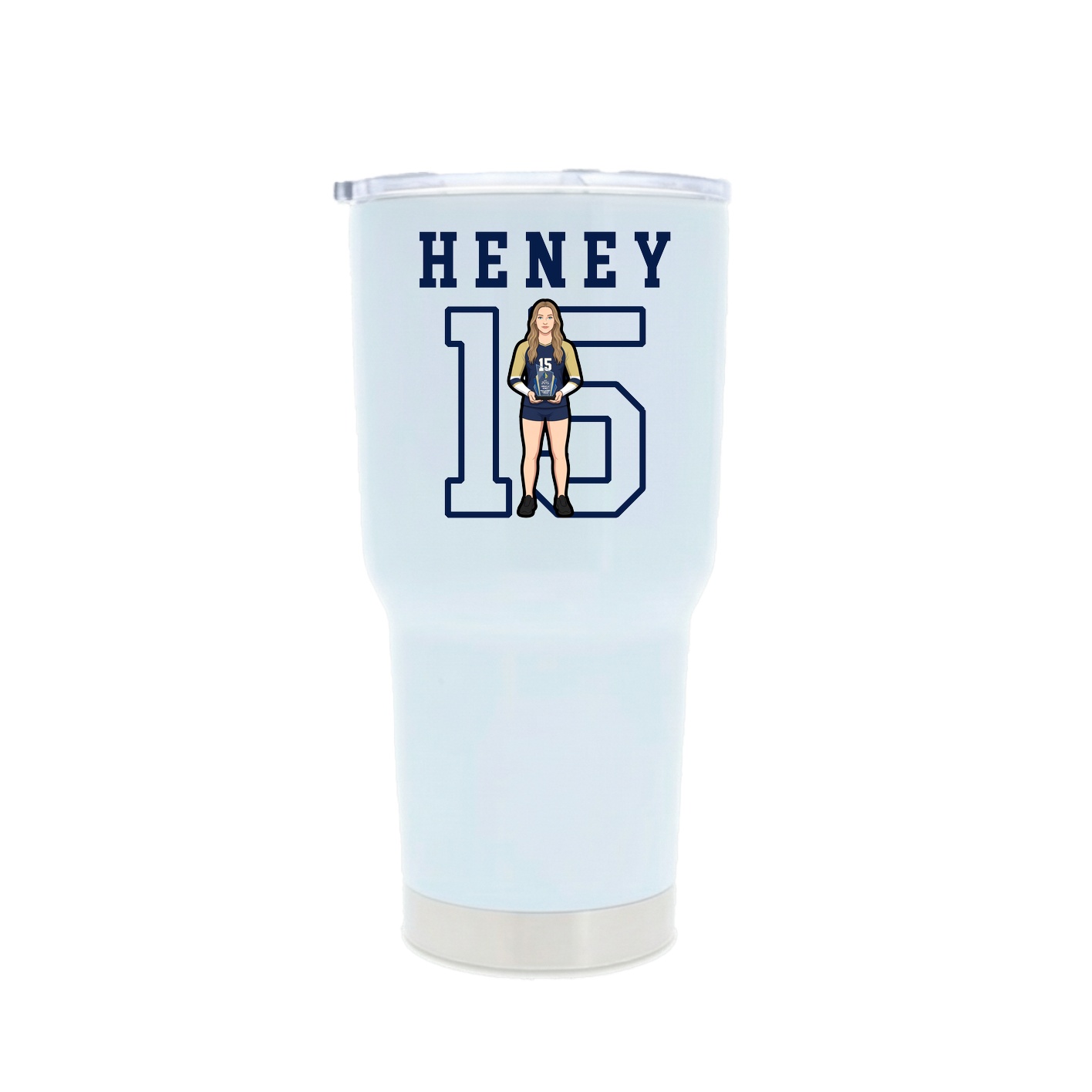 30oz Stainless Steel Tumbler — Shirsey in White