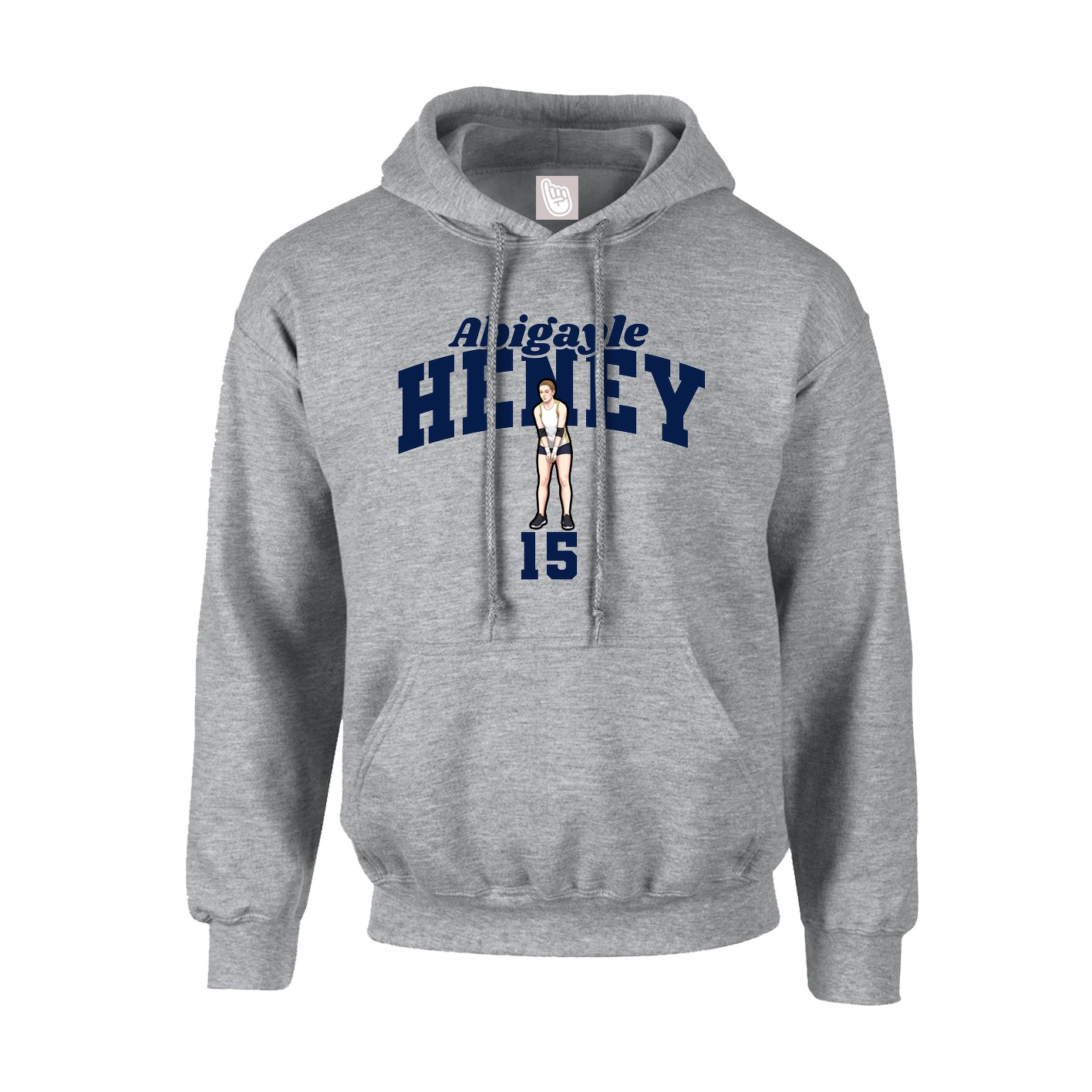 Youth Hoodie — Signature Arch in Grey