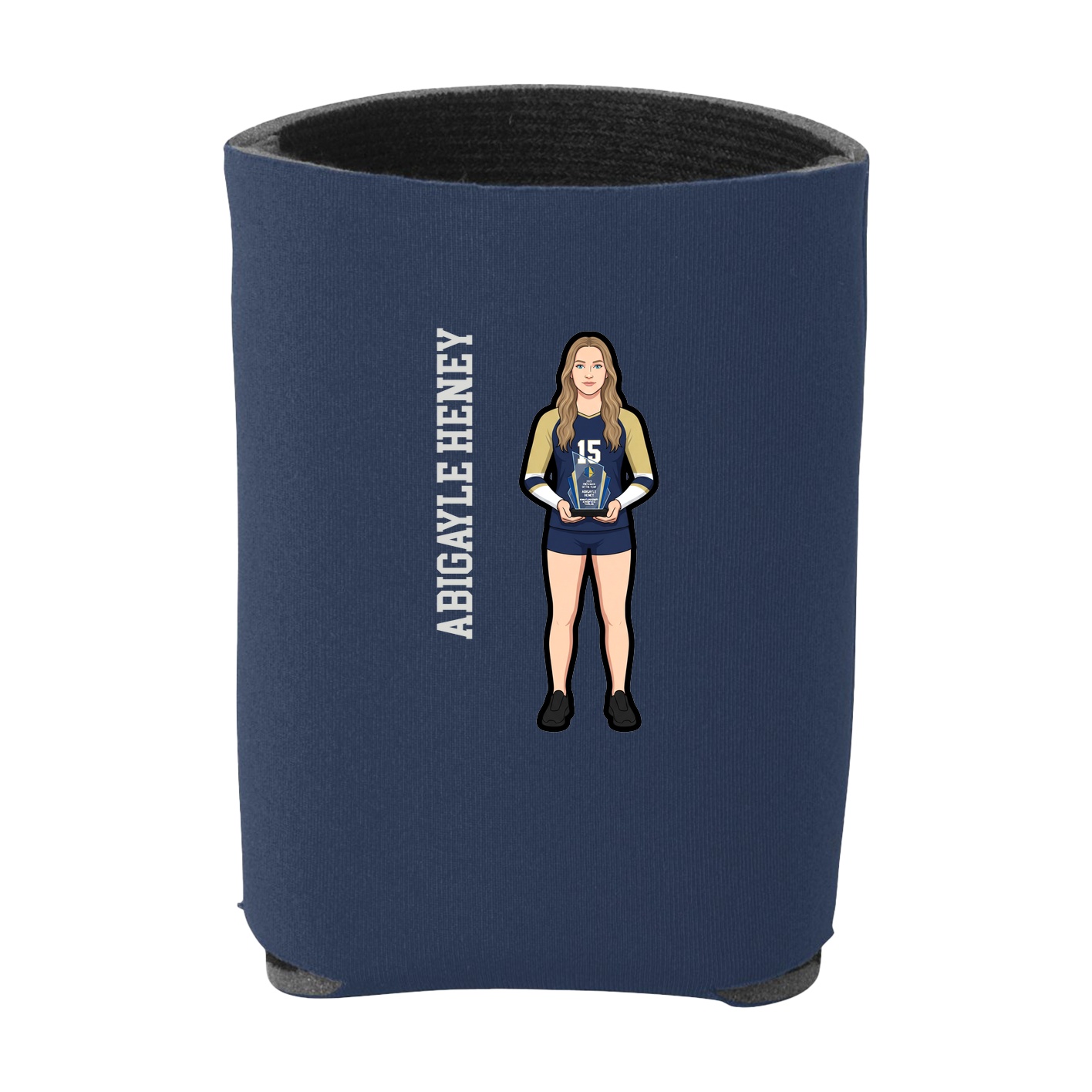 Can Holder — Name Vertical in Navy