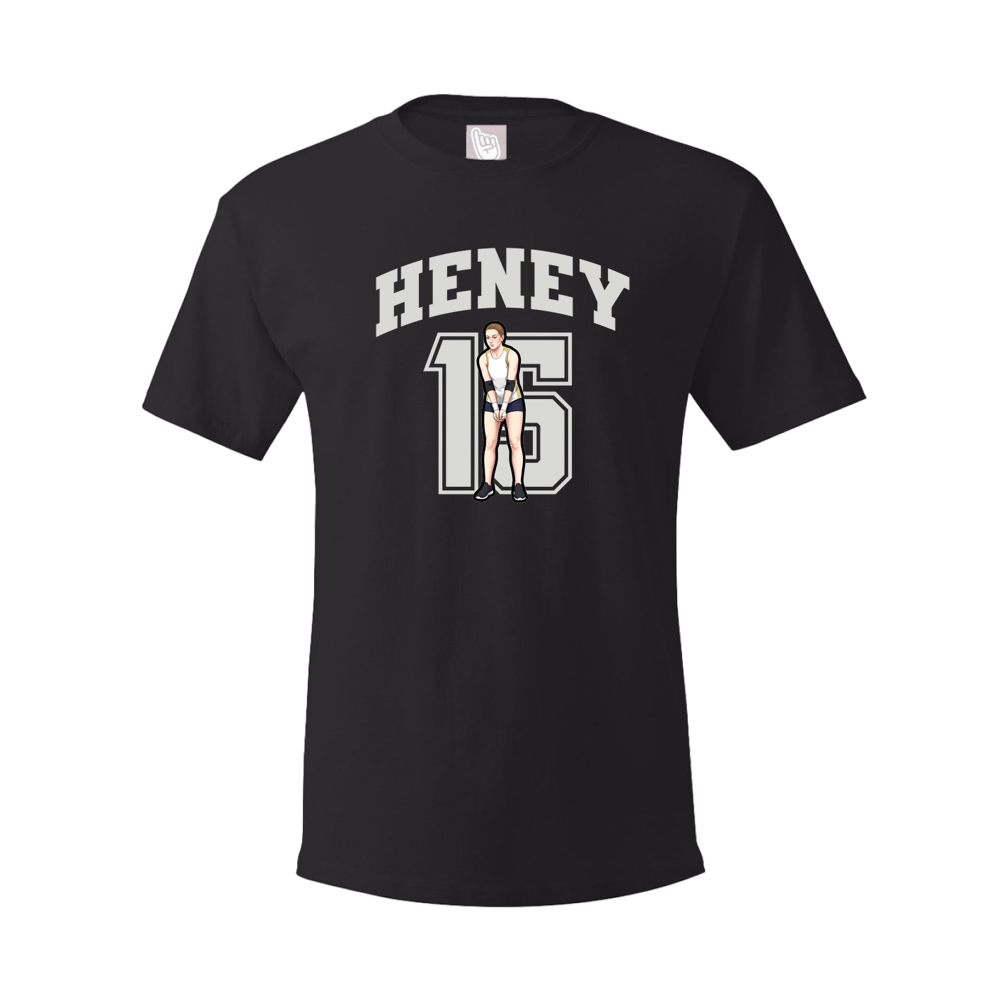 Youth Tee — Number in Black