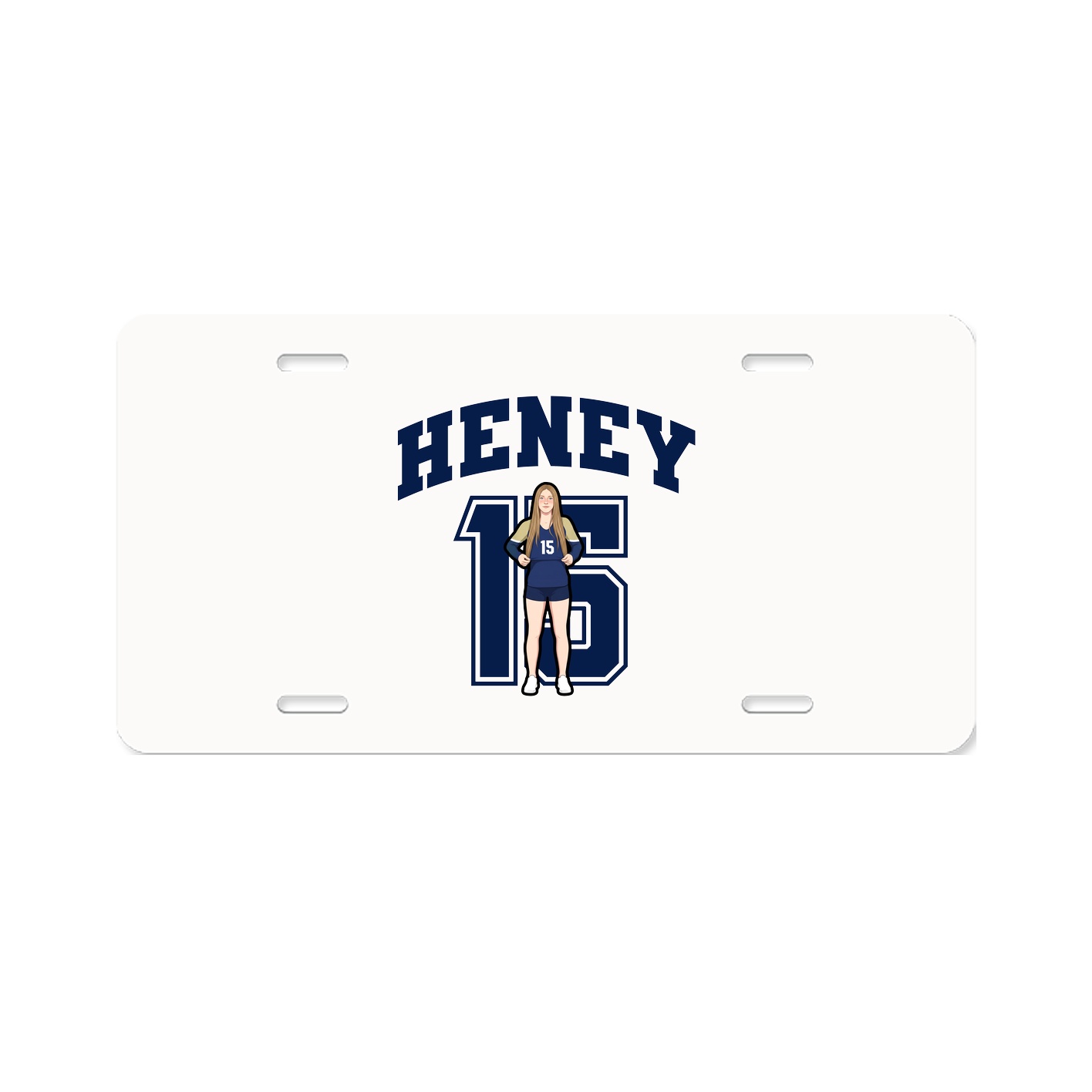 License Plate — Number in Classic