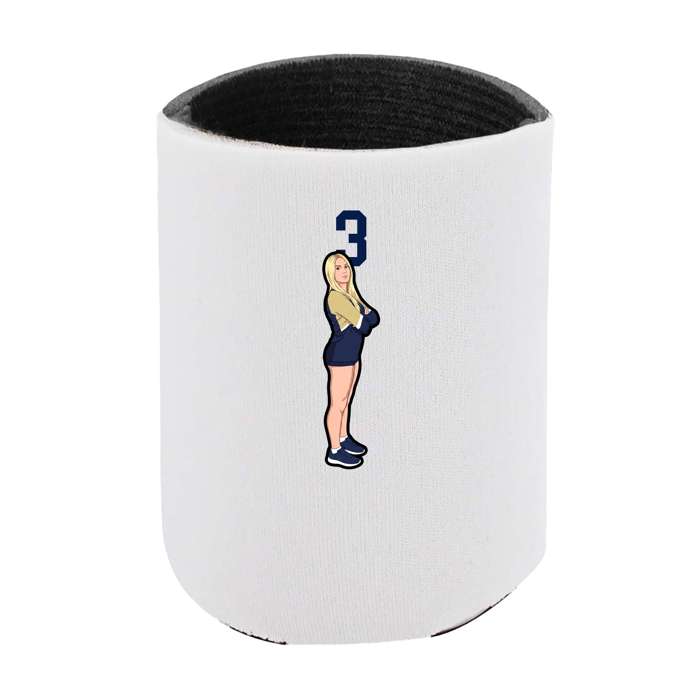 Can Holder — Number Top in White