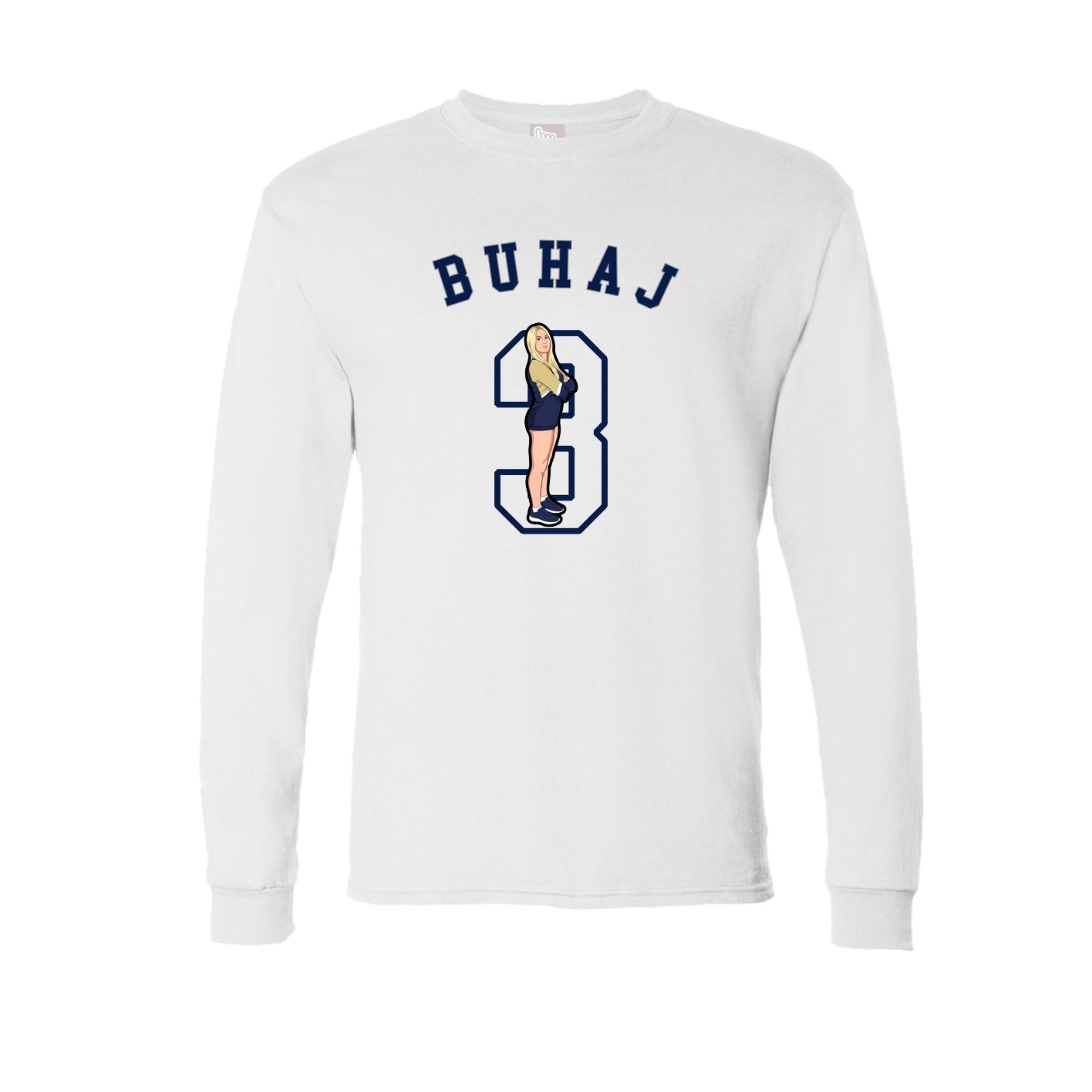 Long Sleeve Tee — Shirsey Arch in White