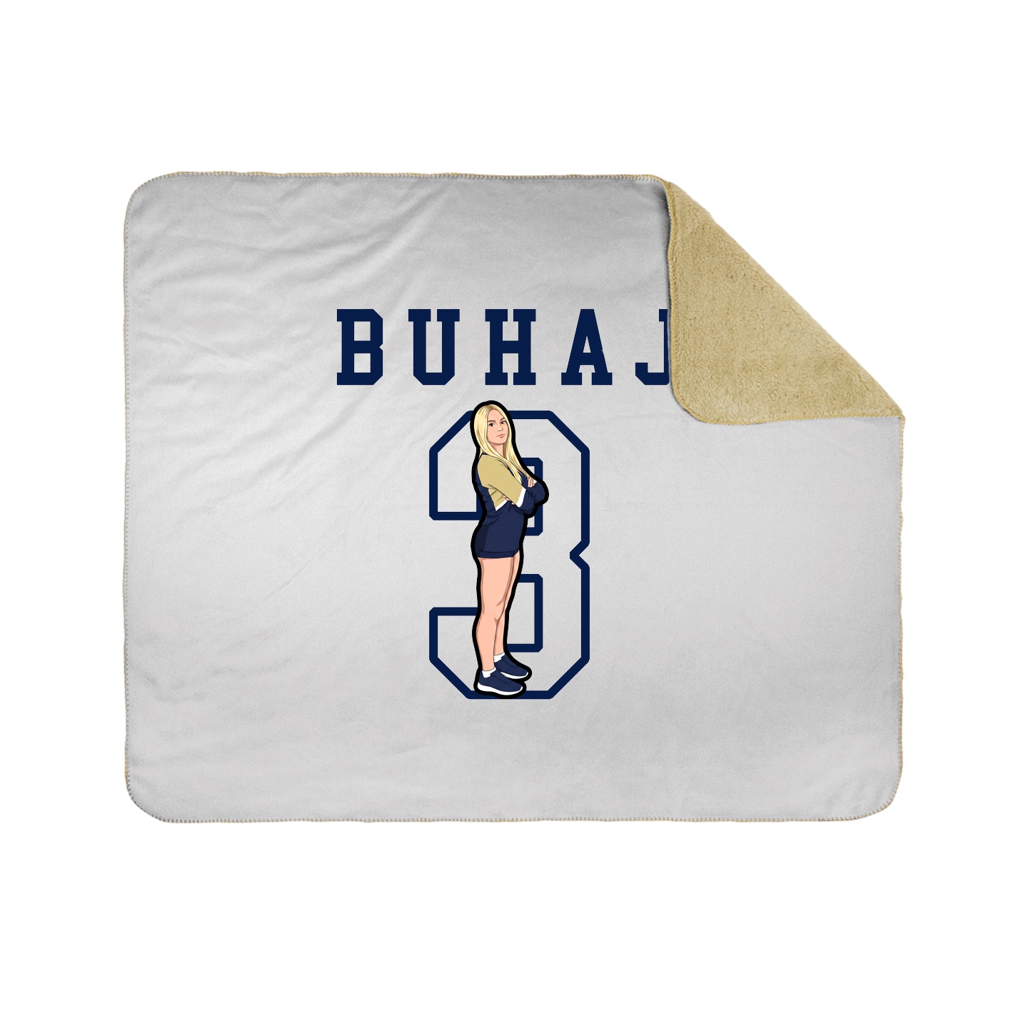 Throw Blanket — Shirsey in White