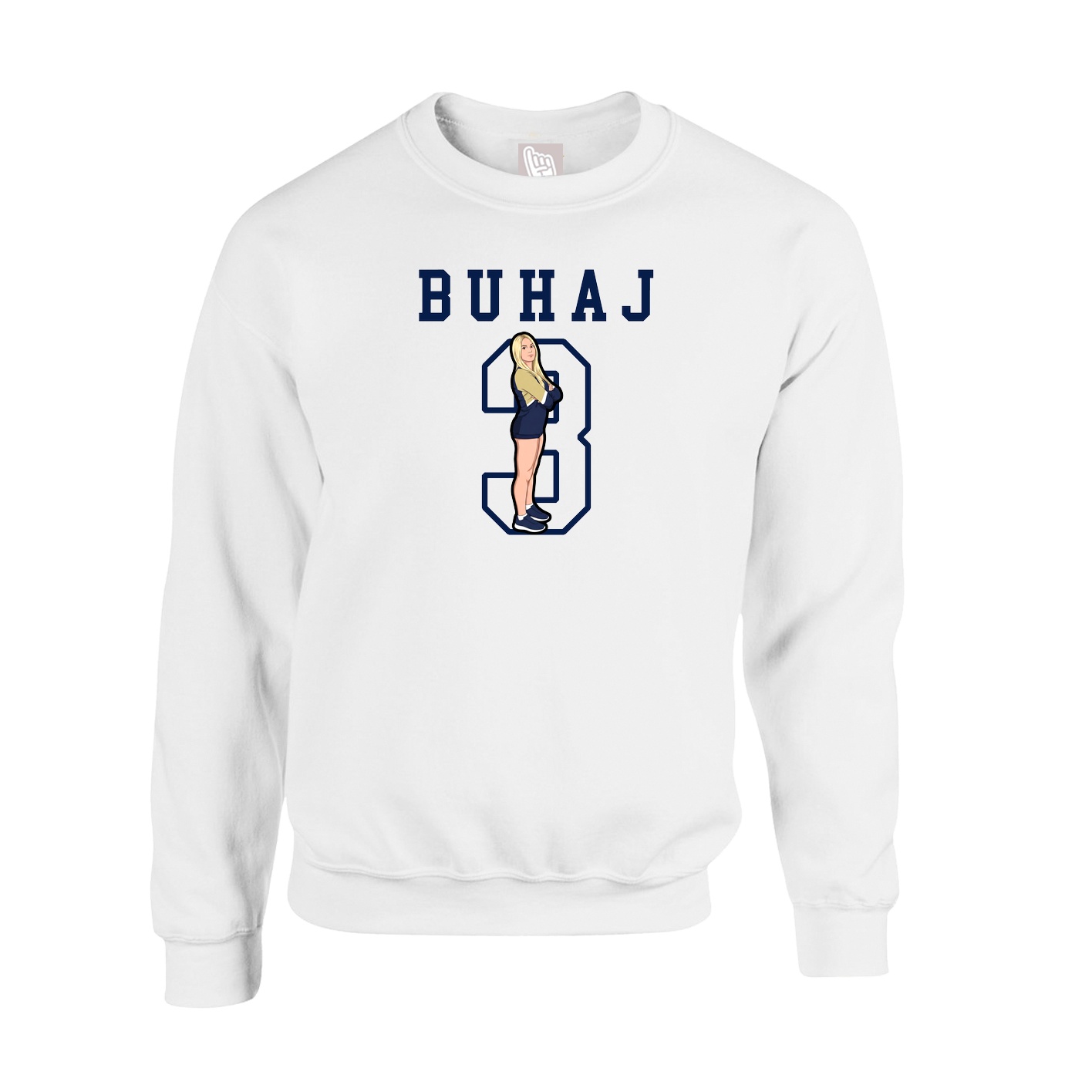 Fleece Crew — Shirsey in White