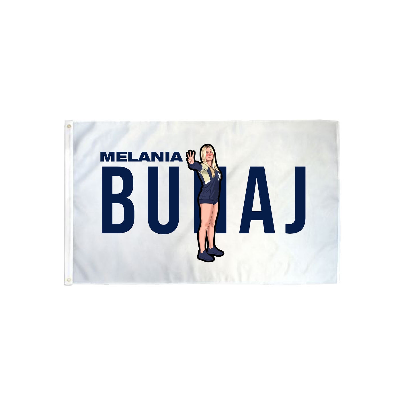 3x5 Flag — Player Name in Classic