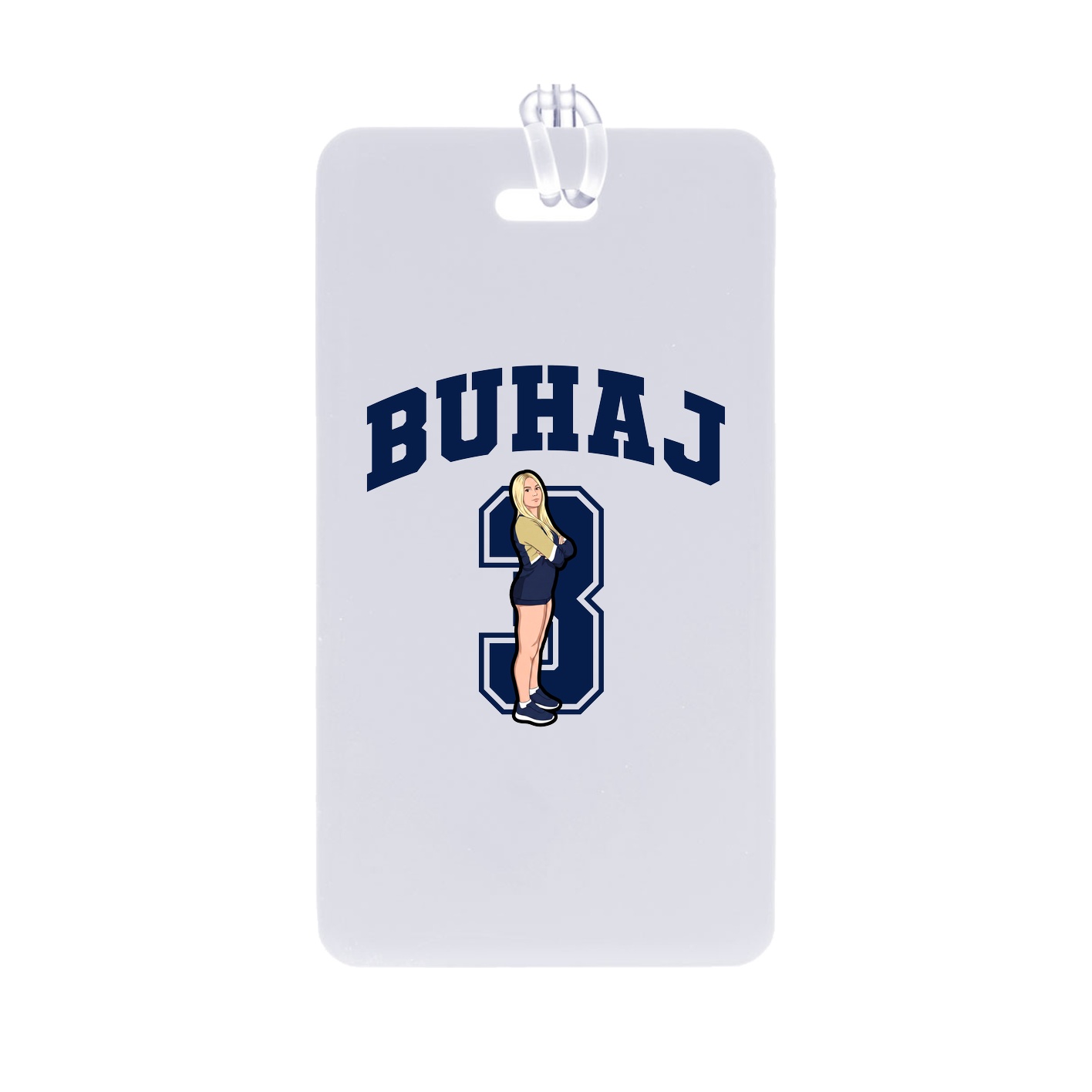 Bag Tag — Number in Classic
