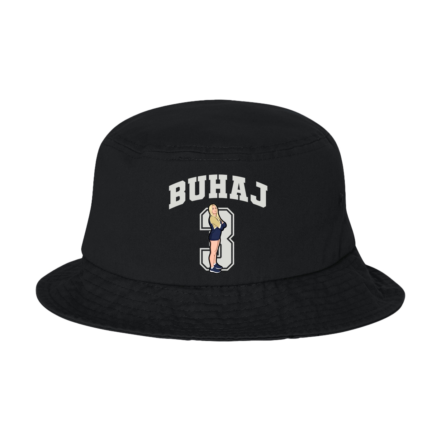 Bucket Cap — Number in Black