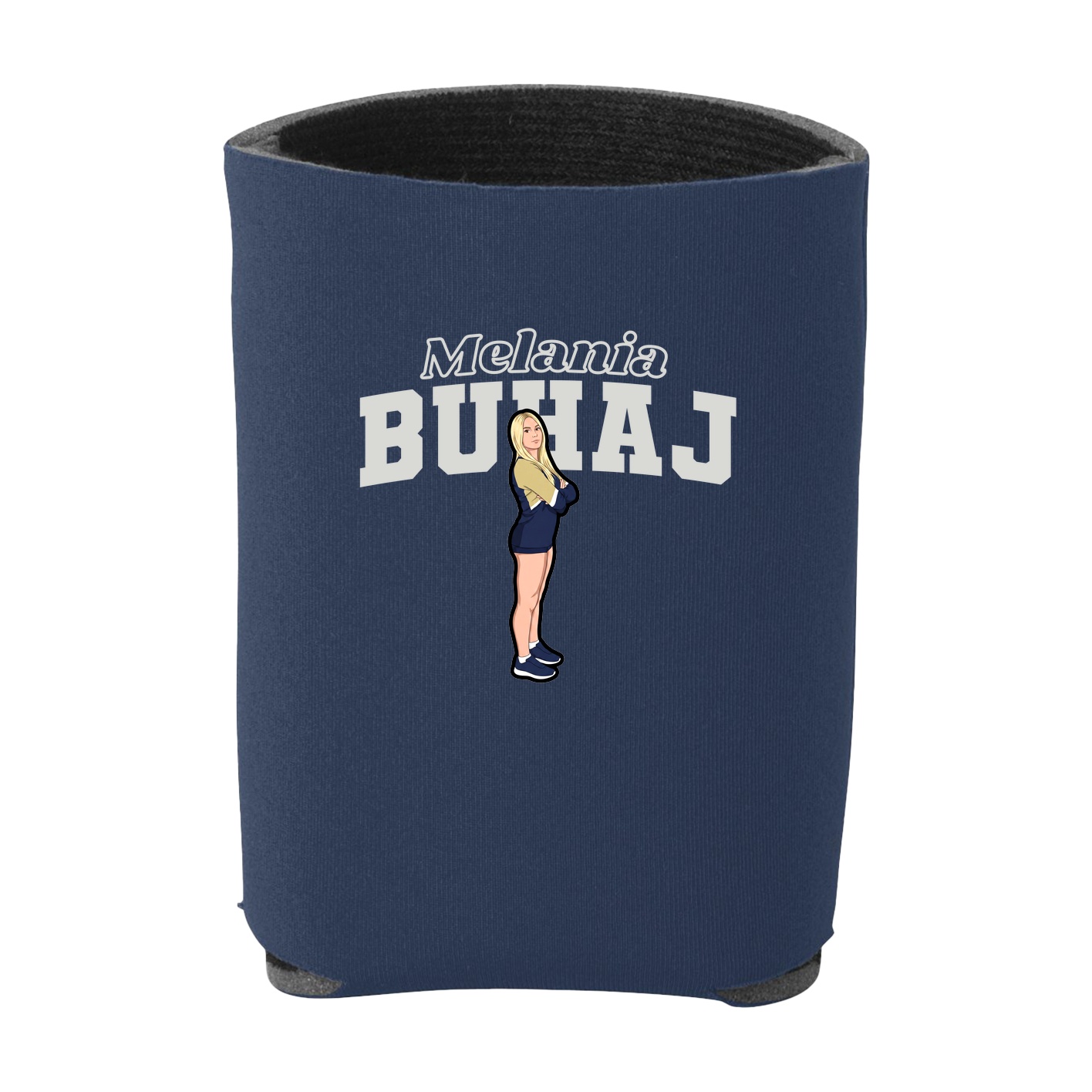 Can Holder — Name Arch in Navy