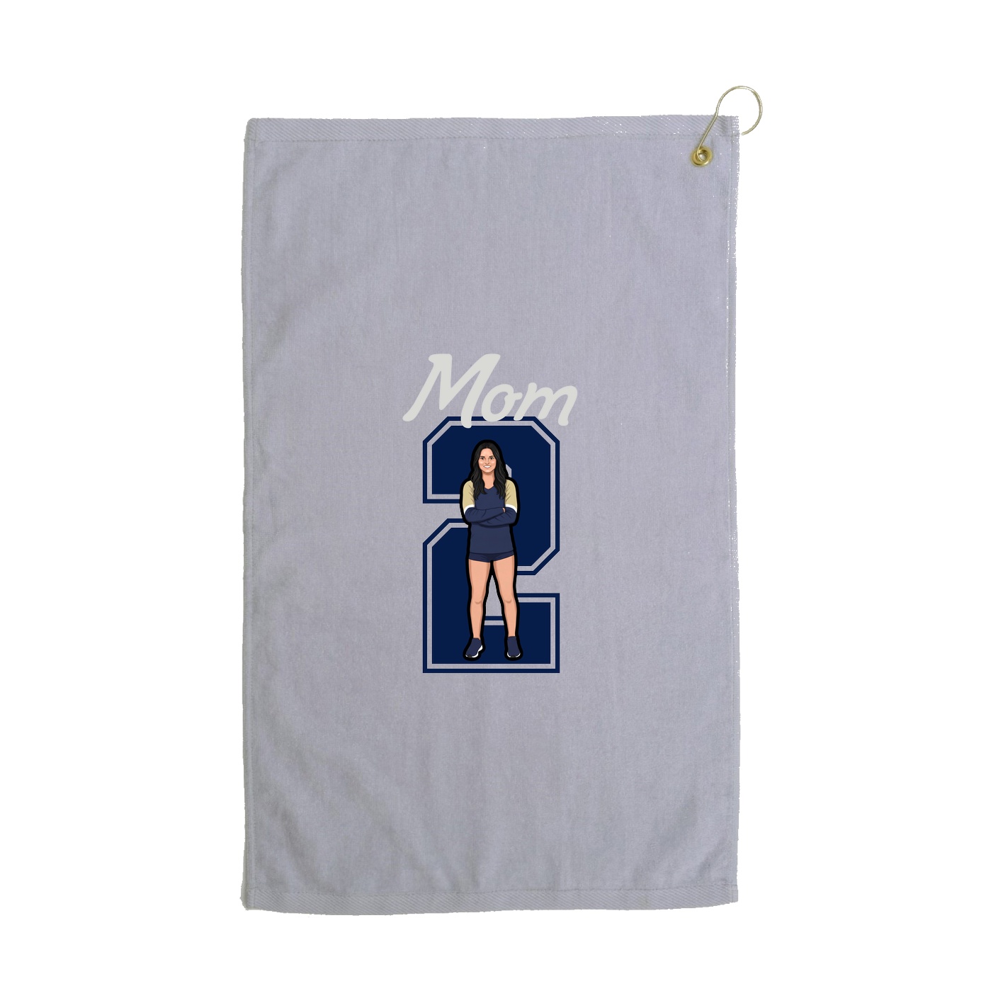 Golf Towel — Mothers Day Shirsey in Grey