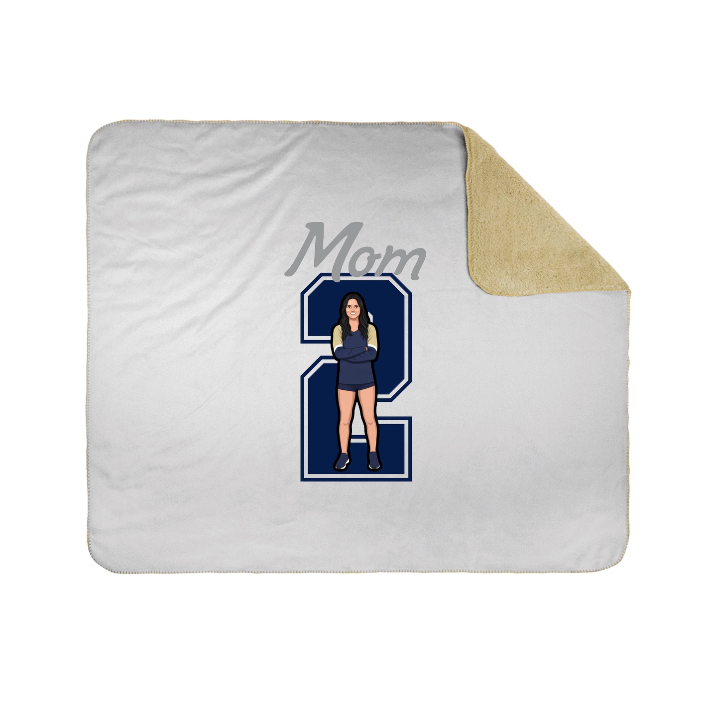 Throw Blanket — Mothers Day Shirsey in White