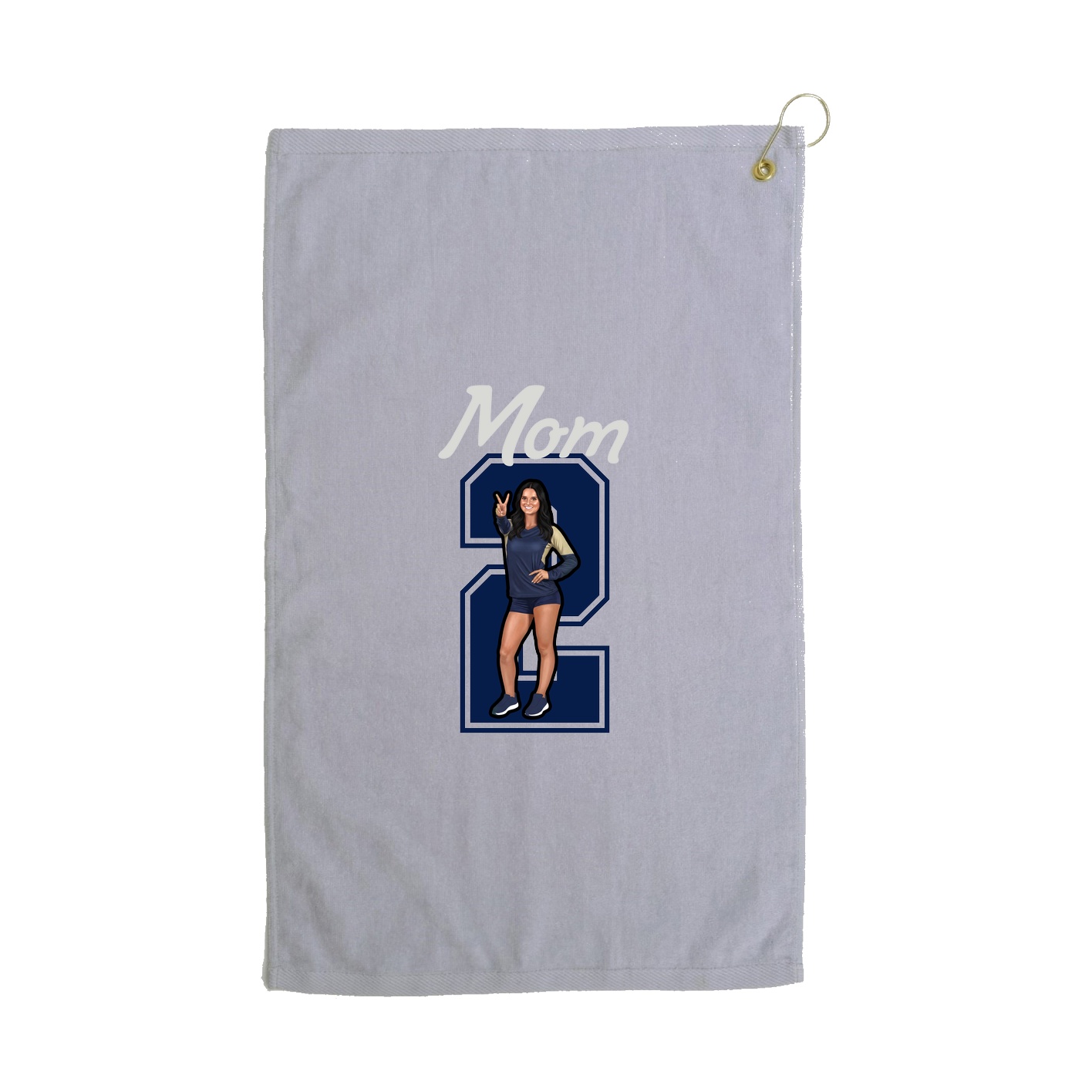 Golf Towel — Mothers Day Shirsey in Grey