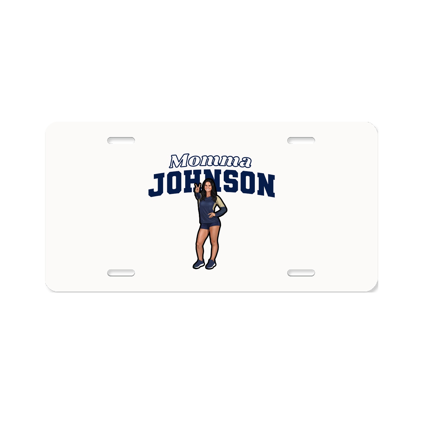 License Plate — Mothers Day Block in Classic