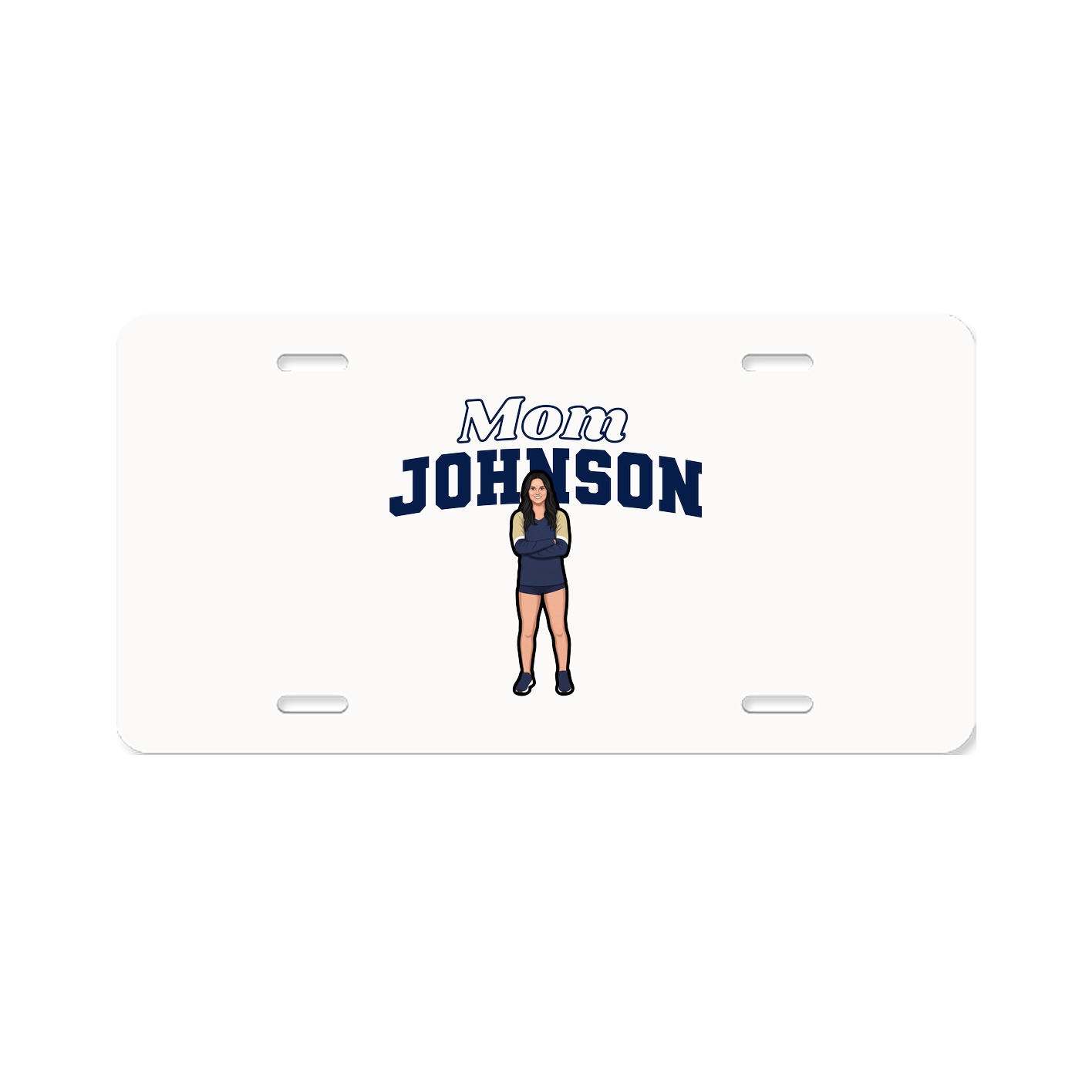 License Plate — Mothers Day Block in Classic