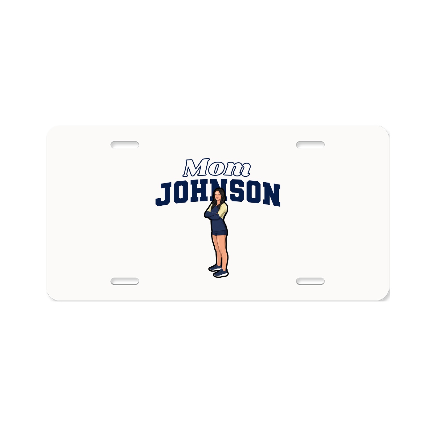 License Plate — Mothers Day Block in Classic