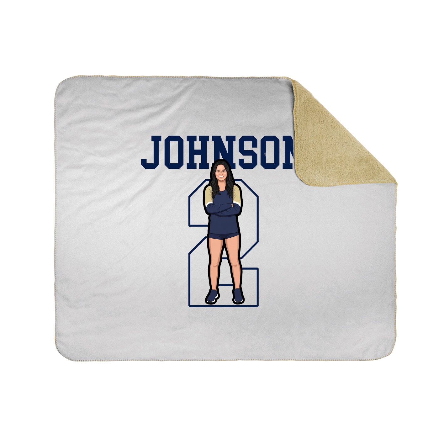 Throw Blanket — Shirsey in White