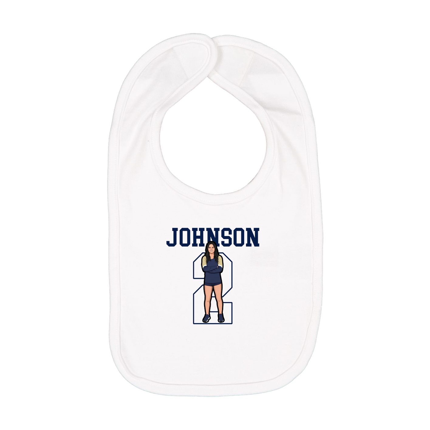Infant Bib — Shirsey in White