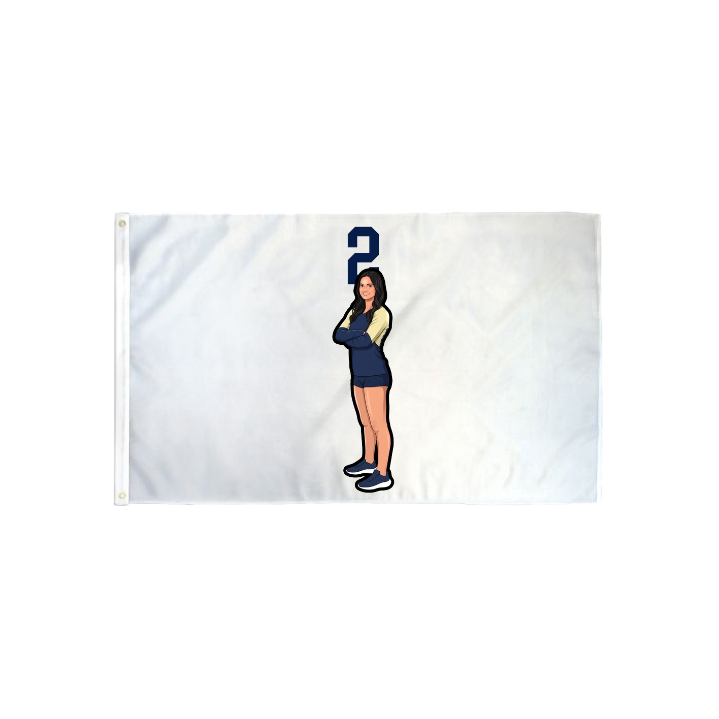 3x5 Flag — Number Top in Classic