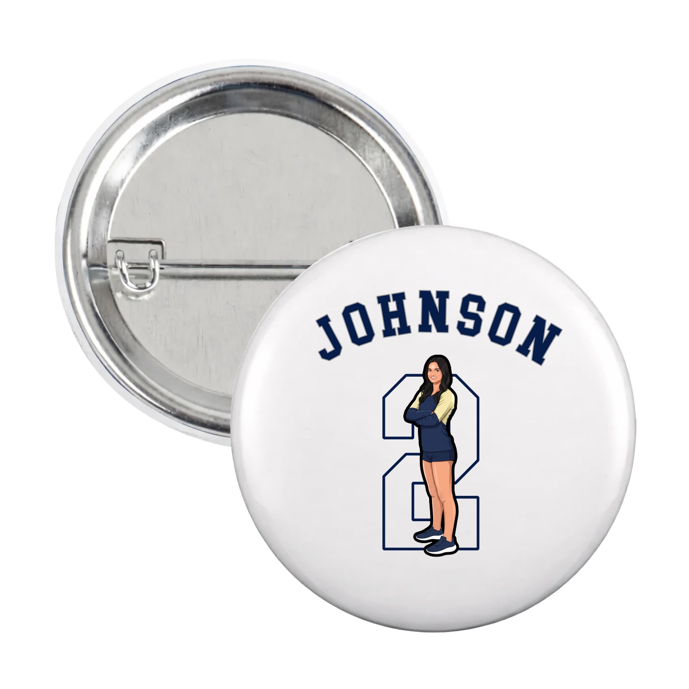 Game Day Button — Shirsey Arch in White