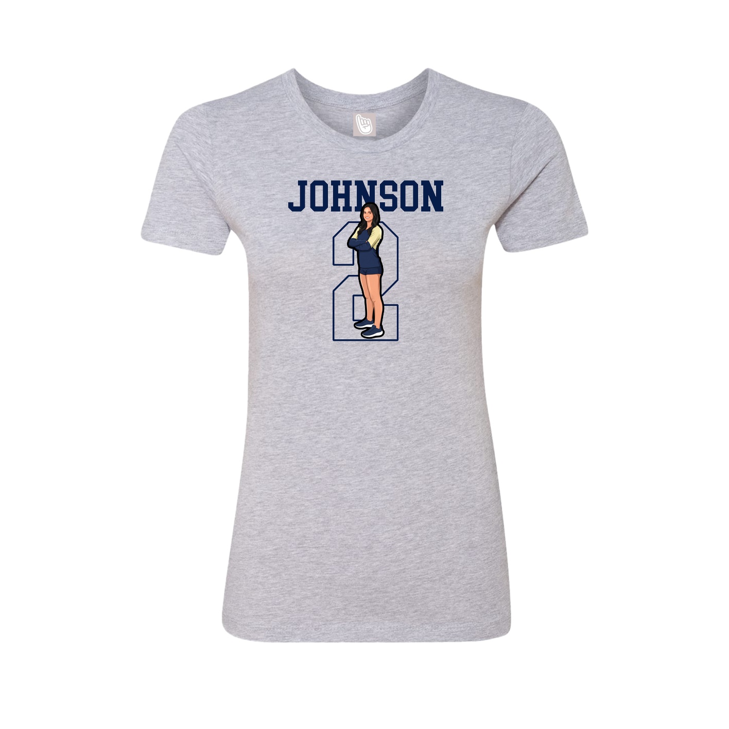 Fitted Women's Tee — Shirsey in Grey