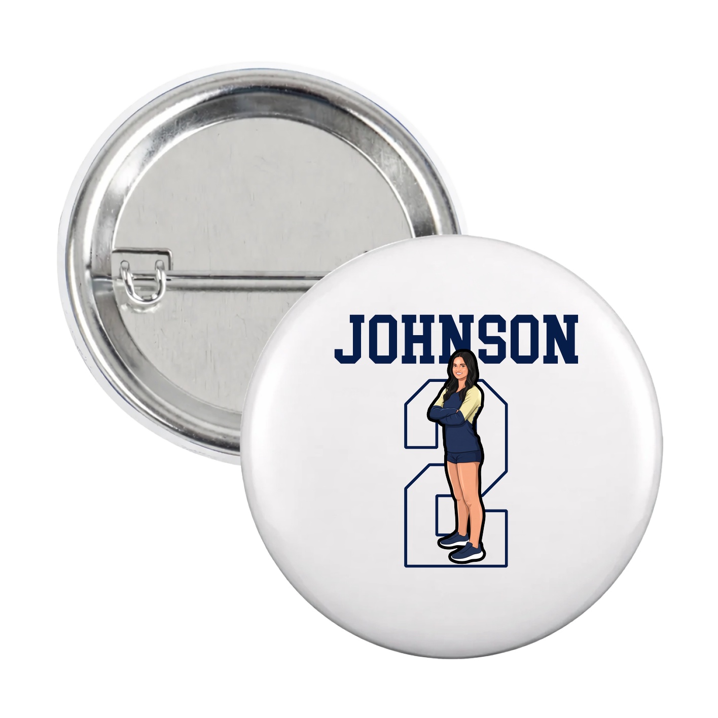 Game Day Button — Shirsey in White