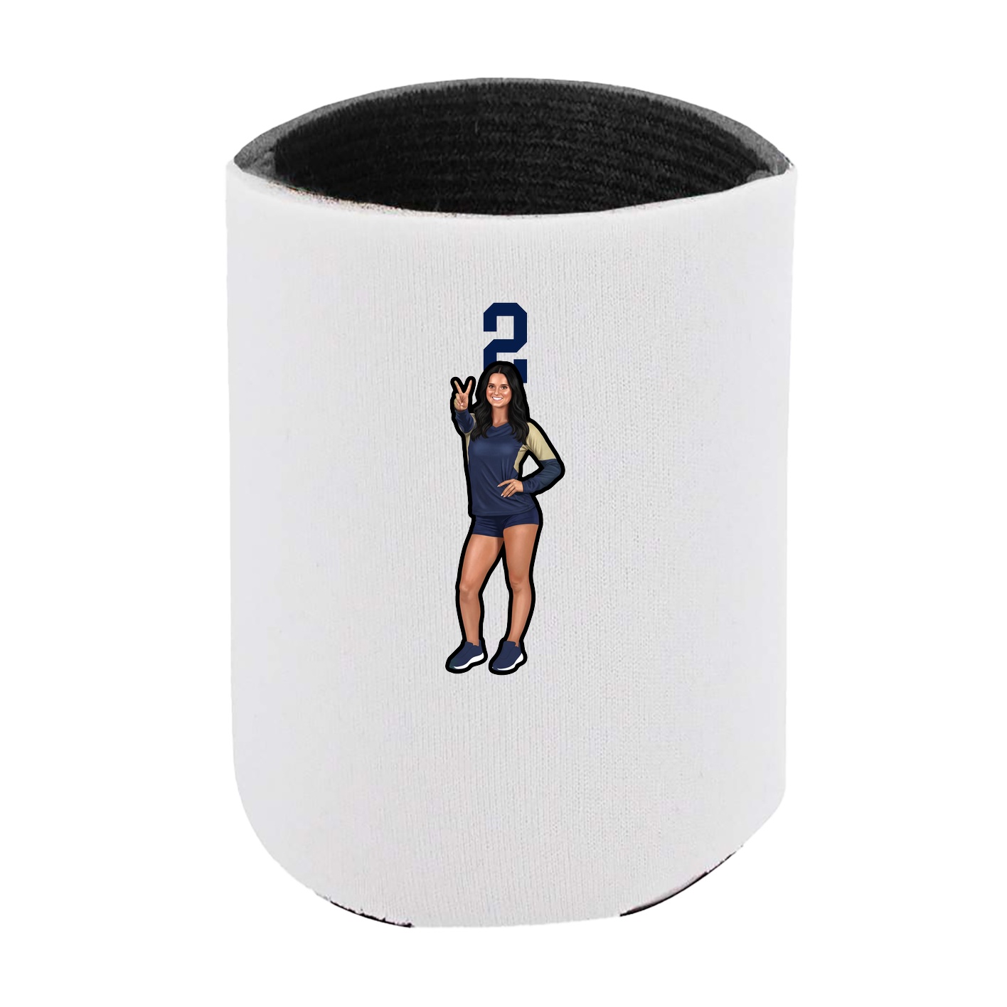 Can Holder — Number Top in White