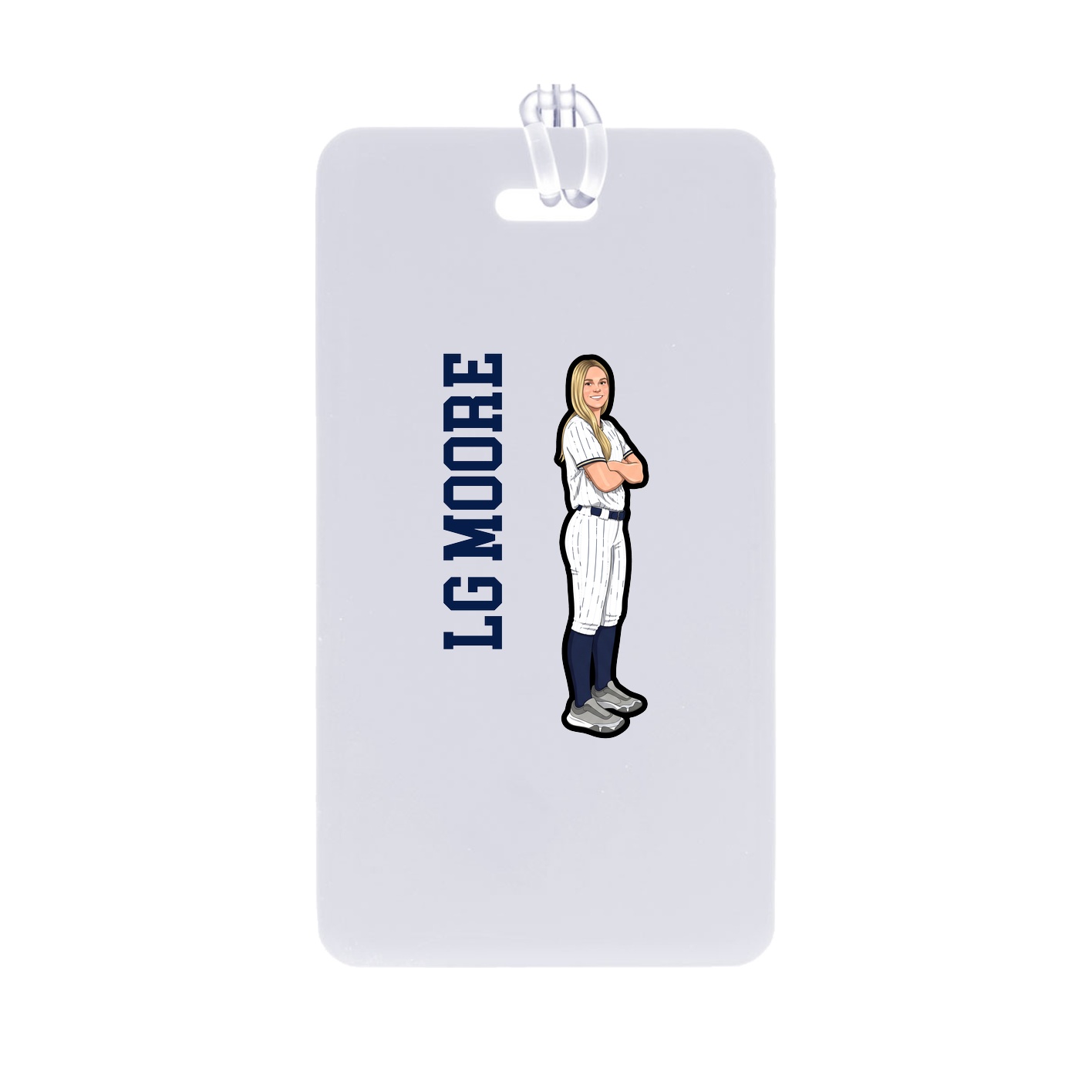 Bag Tag — Name Vertical in Classic