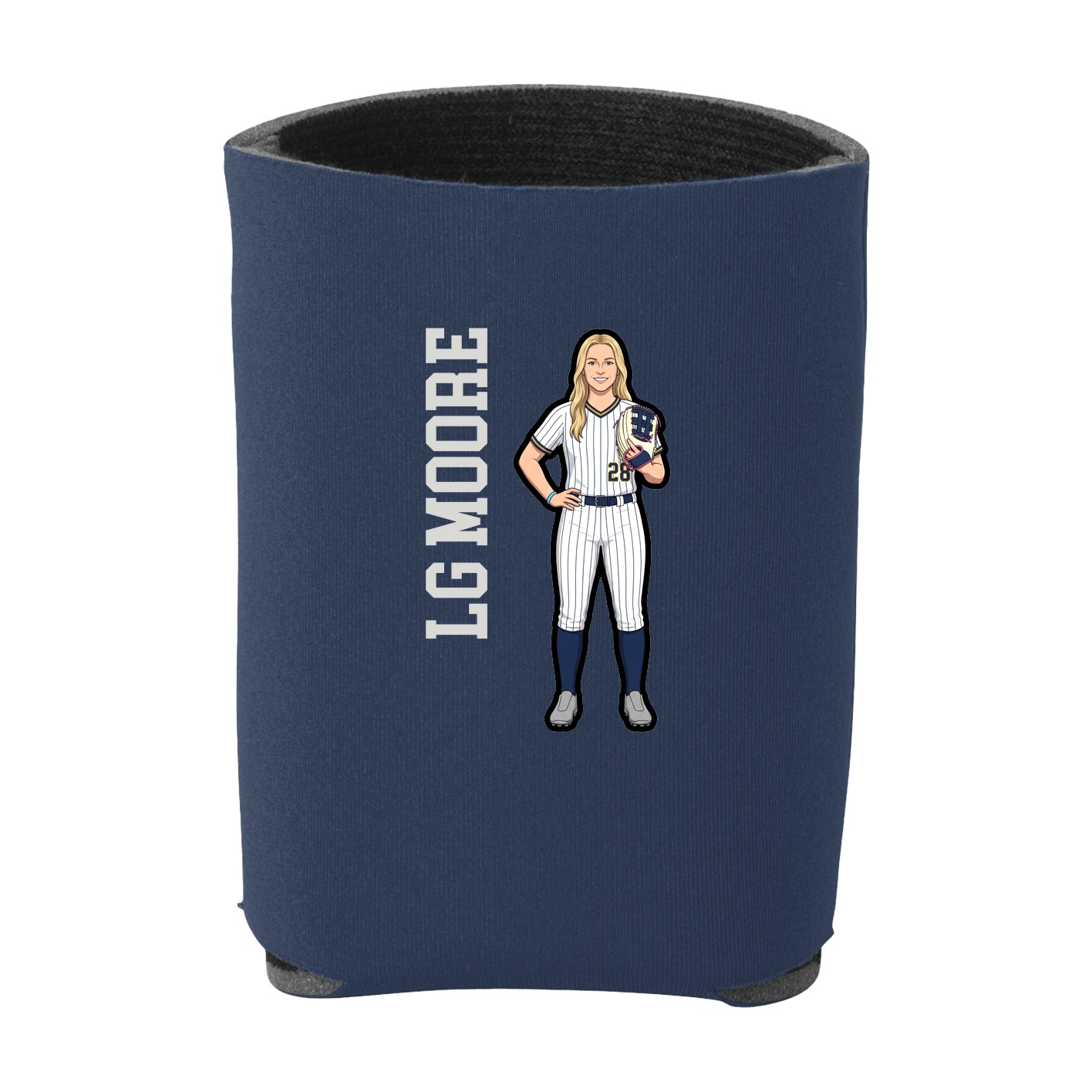 Can Holder — Name Vertical in Navy