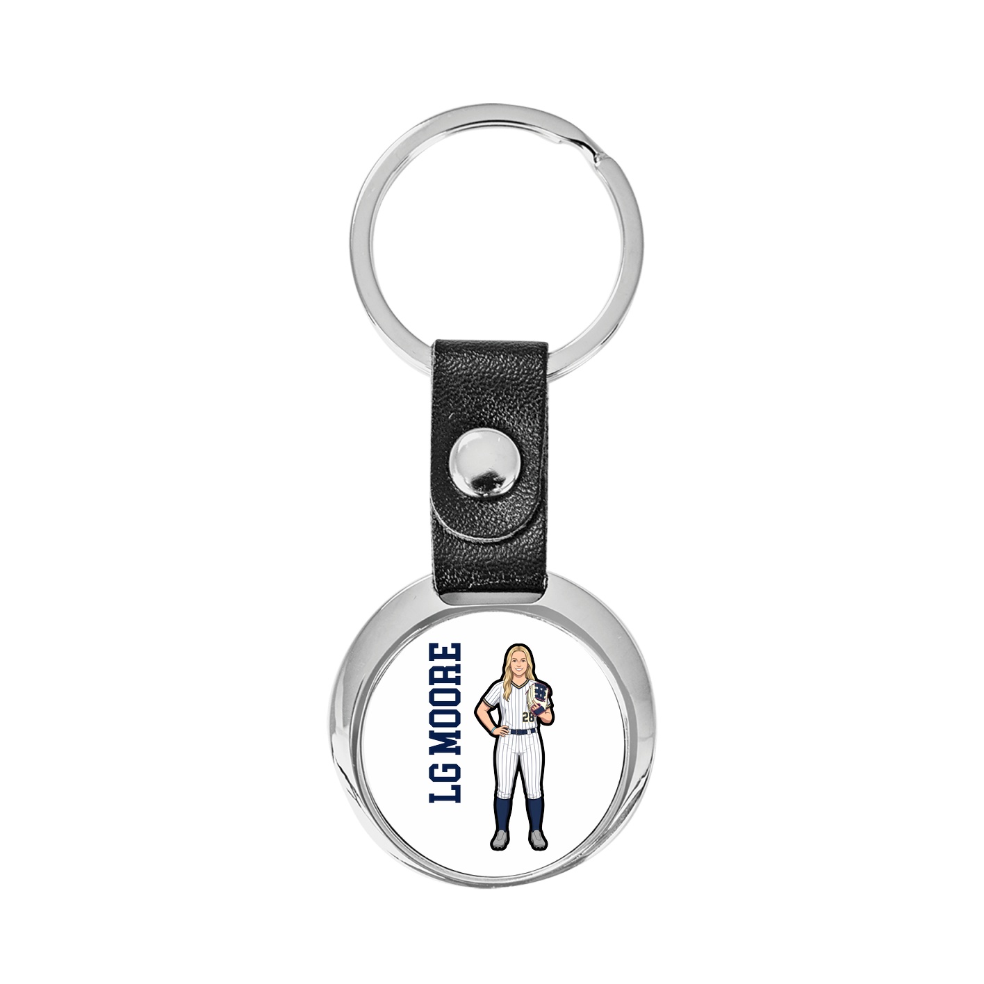 Key Chain — Name Vertical in Classic